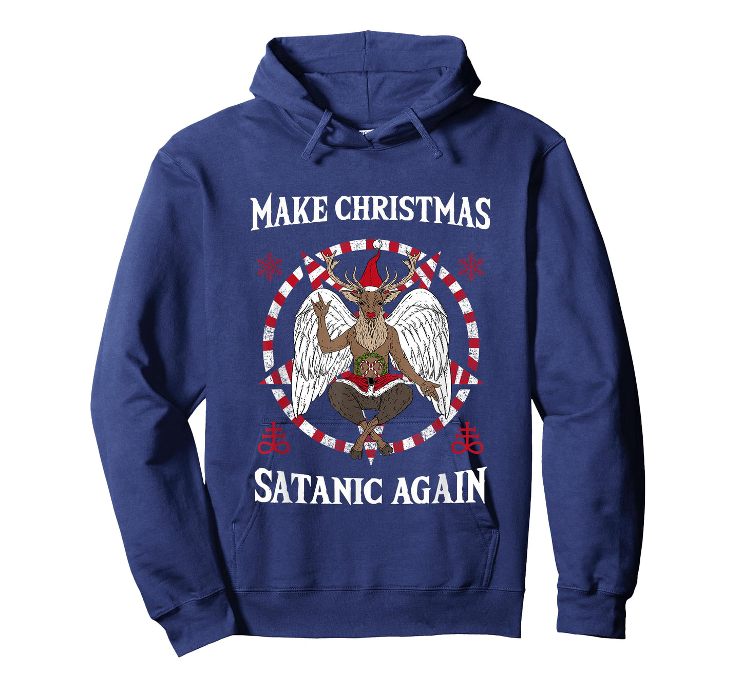 Make Christmas Satanic Again I Pentagram Death Metal Costume T-Shirt