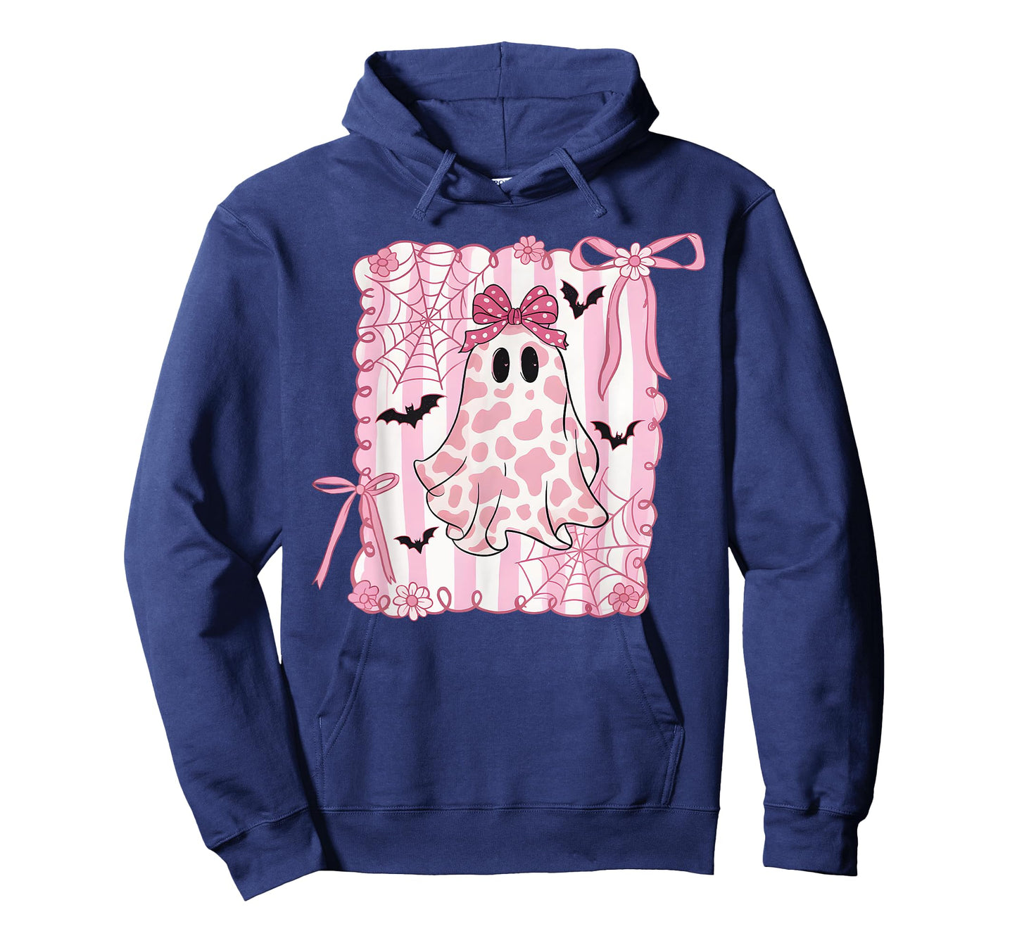 Boo Ghost Pumpkin Bow Pink Halloween Coquette Spooky Season T-Shirt