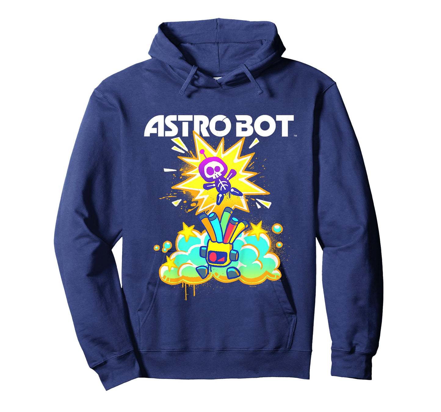 Kids Astro Bot Kids Colorful Airbrush PlayStation Video Game T-Shirt