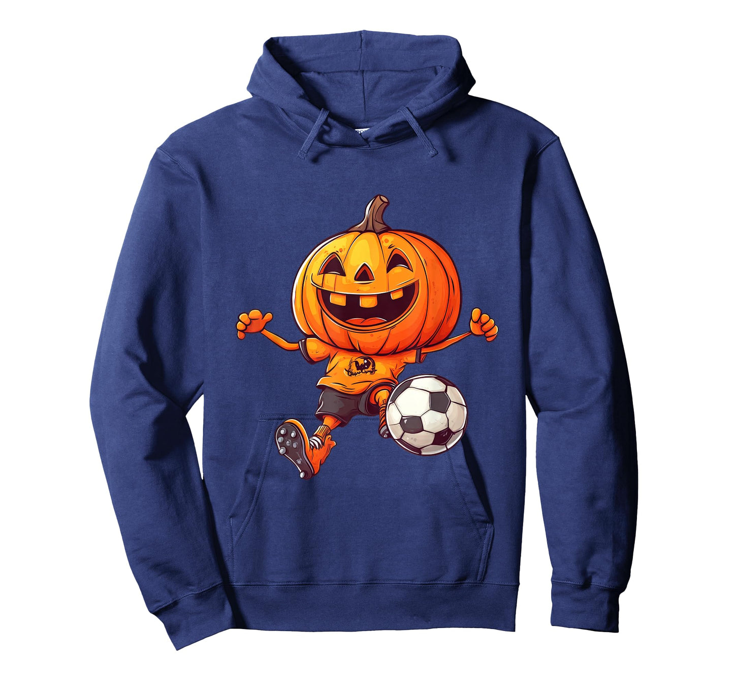 Halloween Pumpkin Skeleton Soccer Football Costume Boys Kids T-Shirt