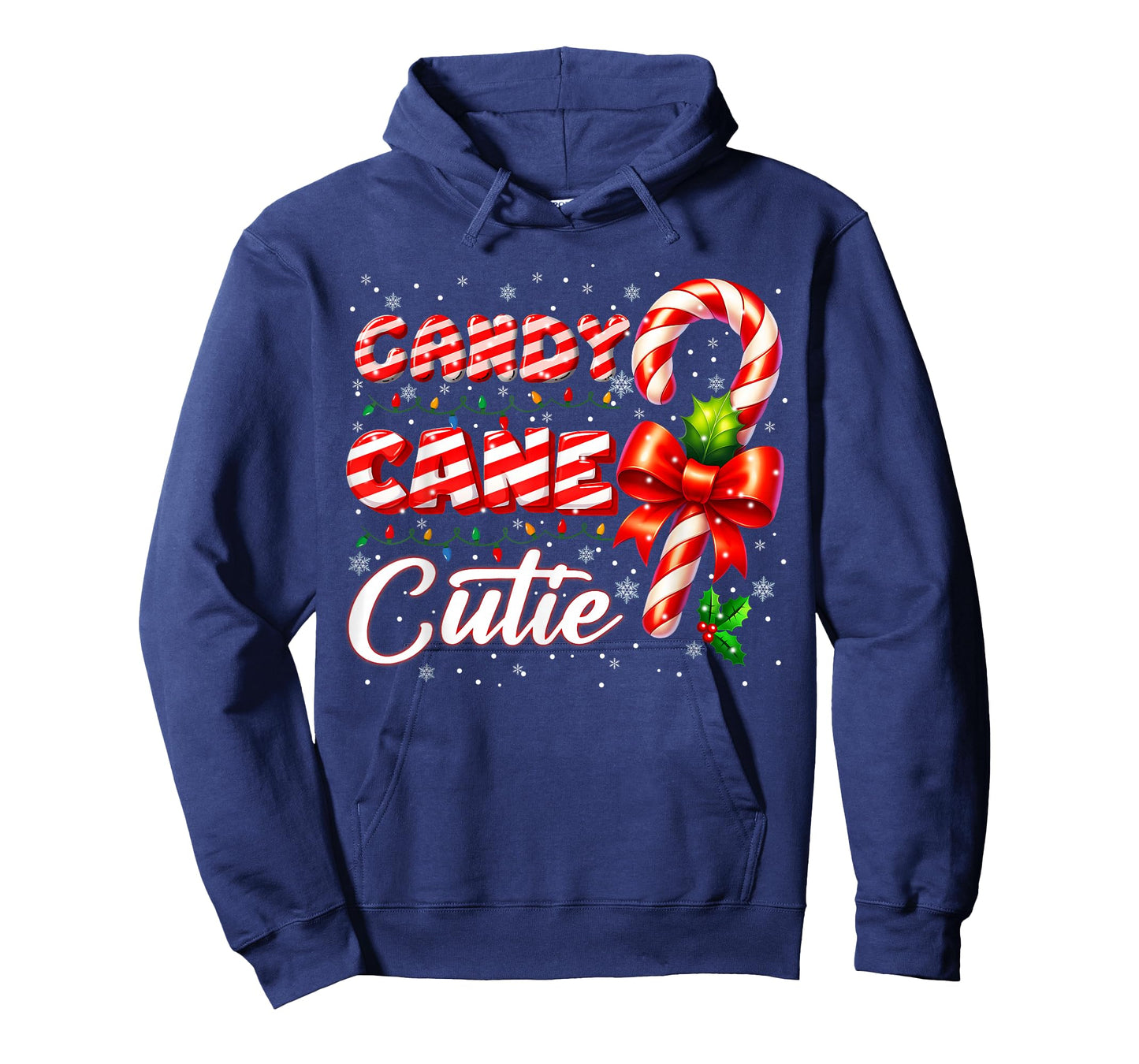 Candy Cane Cutie Christmas Xmas Coquette Cute Toddler Girl T-Shirt