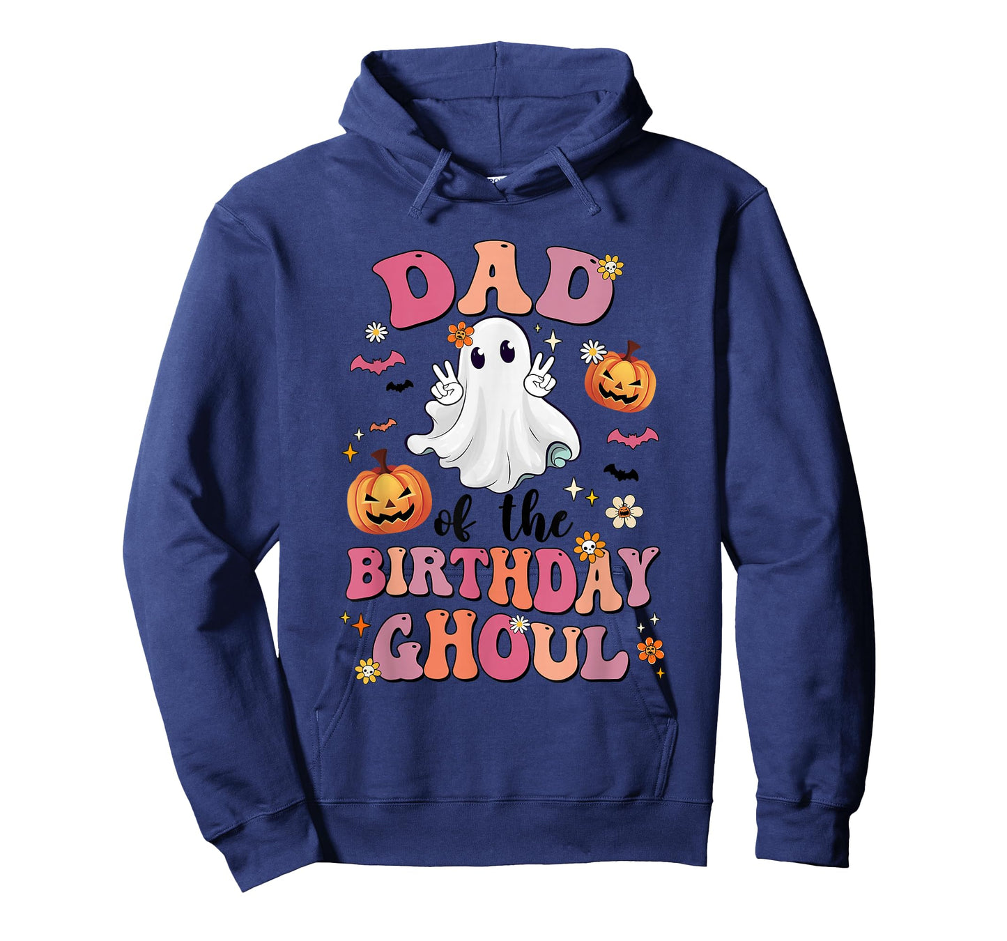 Dad Of The Birthday Ghoul Halloween Bday Boys Girls Ghost T-Shirt