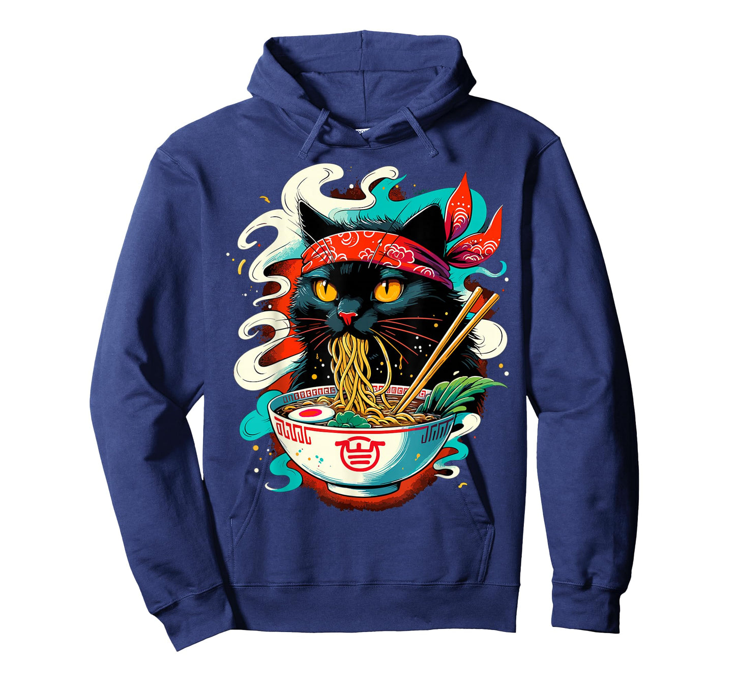 Cat Ramen Noodle Japanese Anime Kawaii Cat T-Shirt