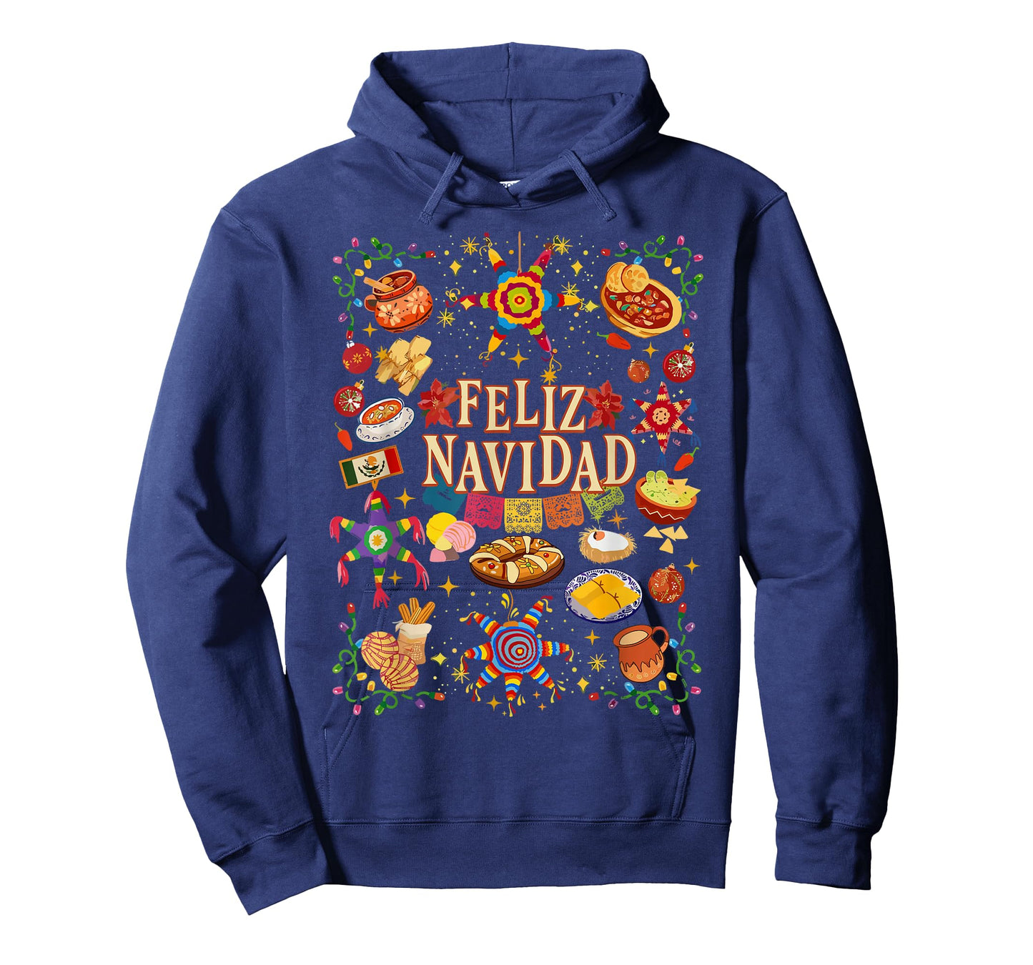 Retro Feliz Navidad Christmas Spanish Family Matching Xmas T-Shirt