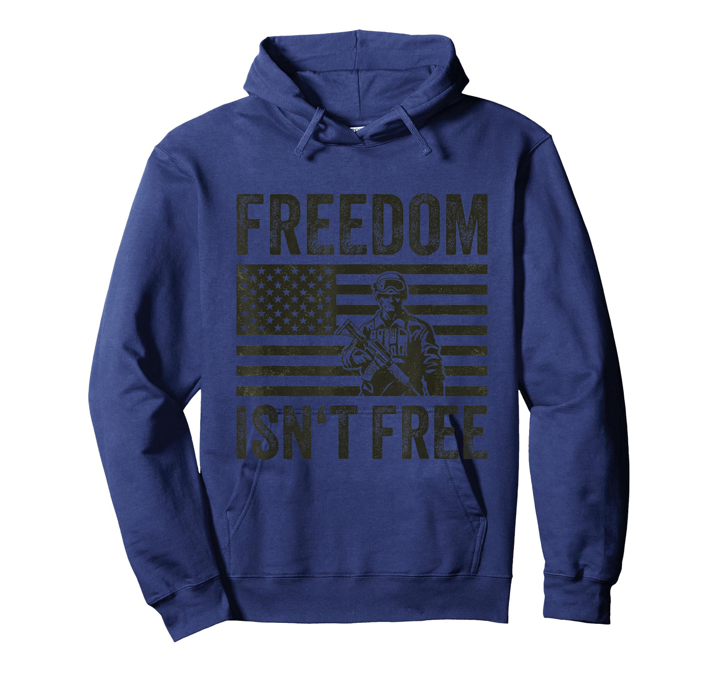 Freedom Isn't Free Proud Soldier US Flag Military Veteran T-Shirt