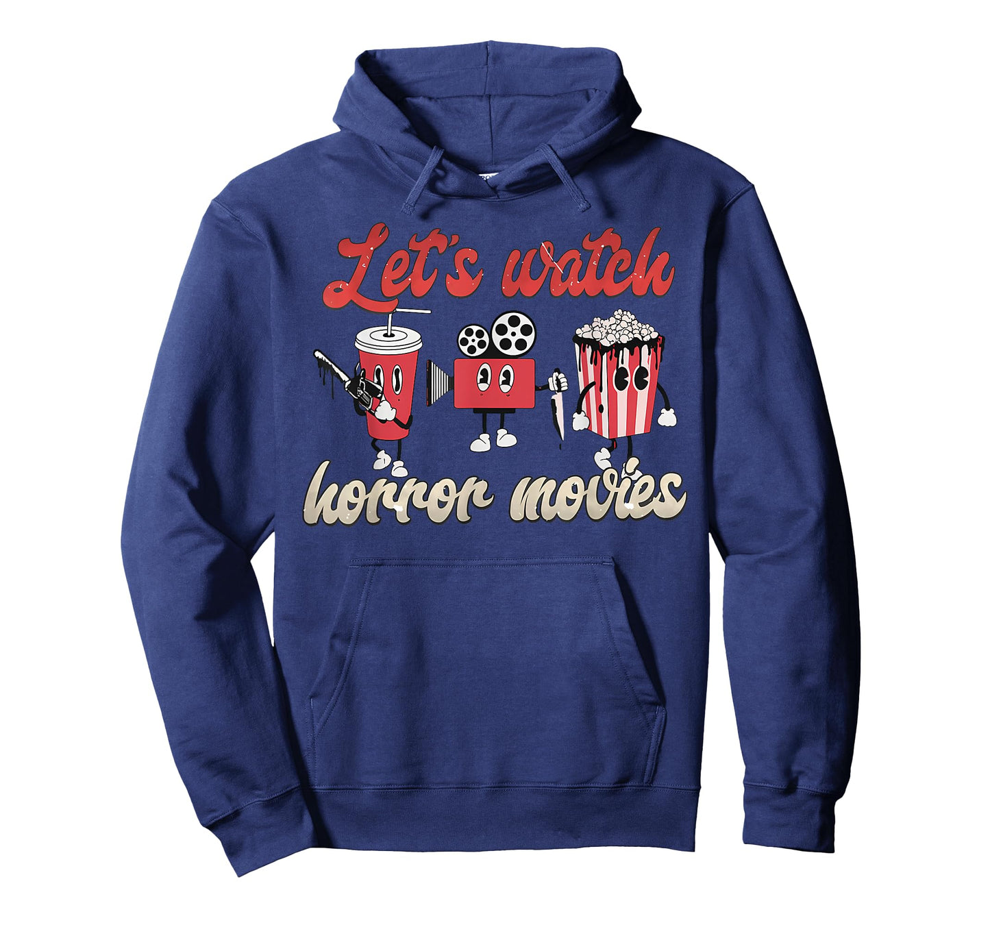 Creepy Funny Let's Watch Horror Movies Spooky Halloween T-Shirt