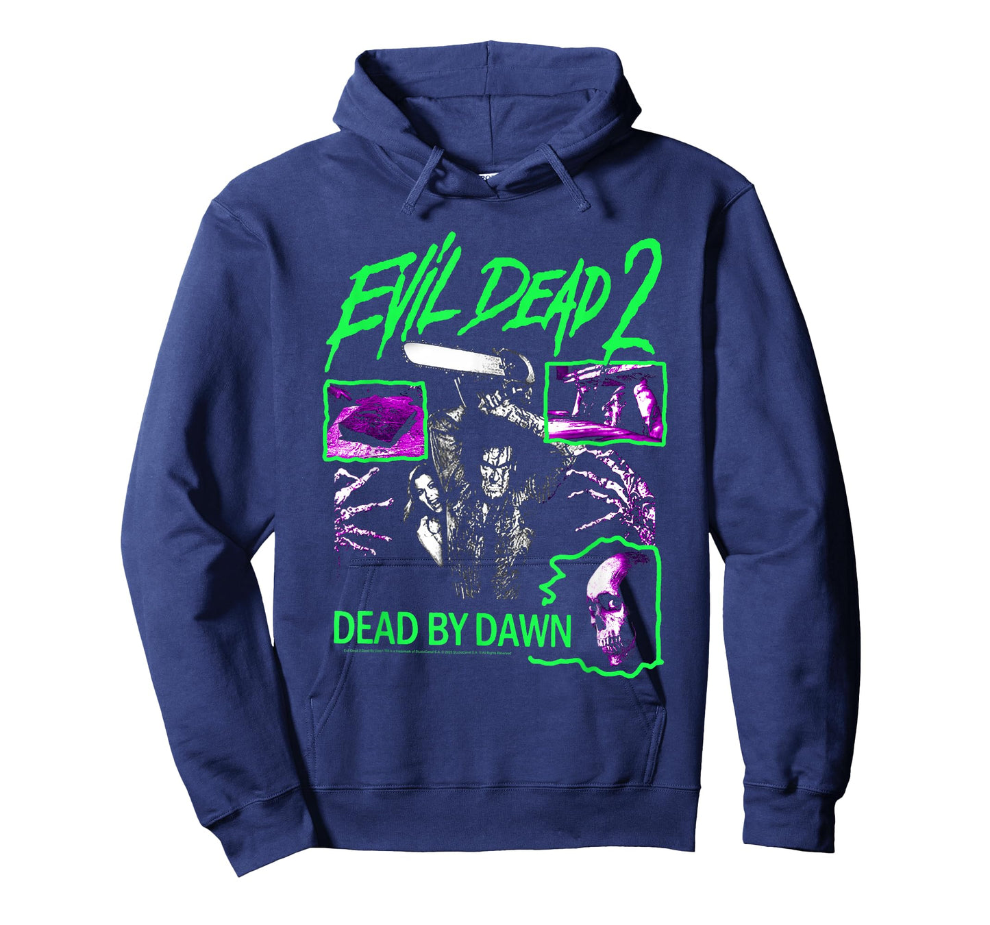 Evil Dead 2 Dead by Dawn Neon Collage Horror Movie T-Shirt