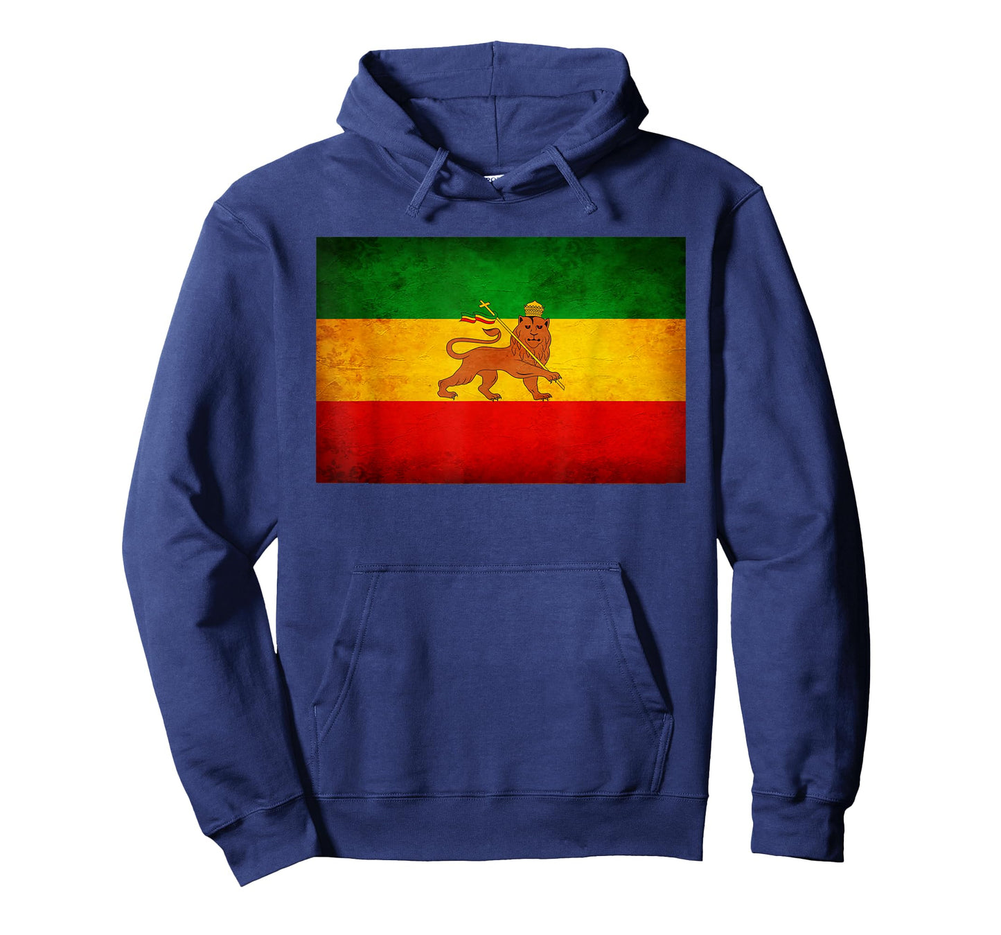 Old Ethiopia Flag shirt Lion of Judah Rasta Reggae T Shirt T-Shirt