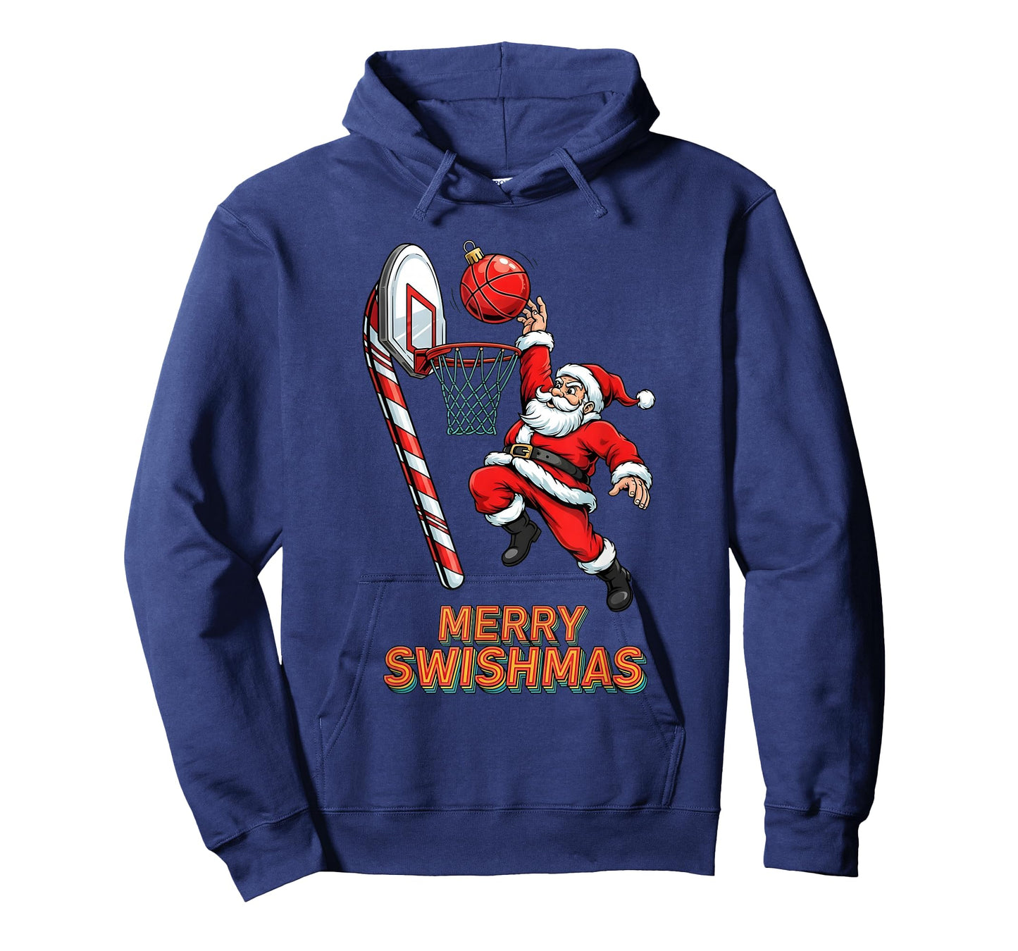 Santa Dunking Tshirt Merry Swishmas Basketball Christmas T-Shirt