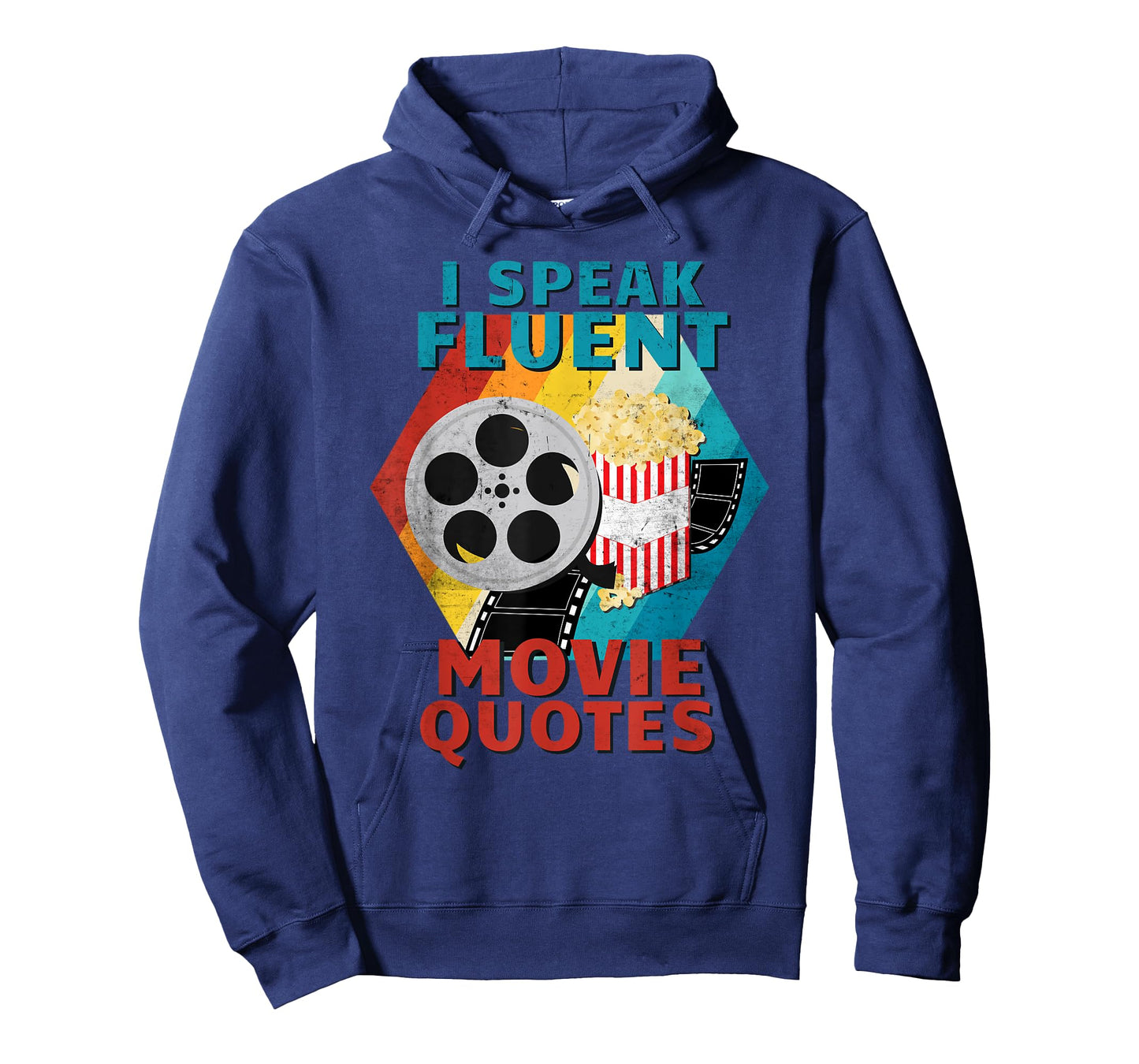 I Speak Fluent Movie Quotes Funny Retro Vintage Movie Lover T-Shirt