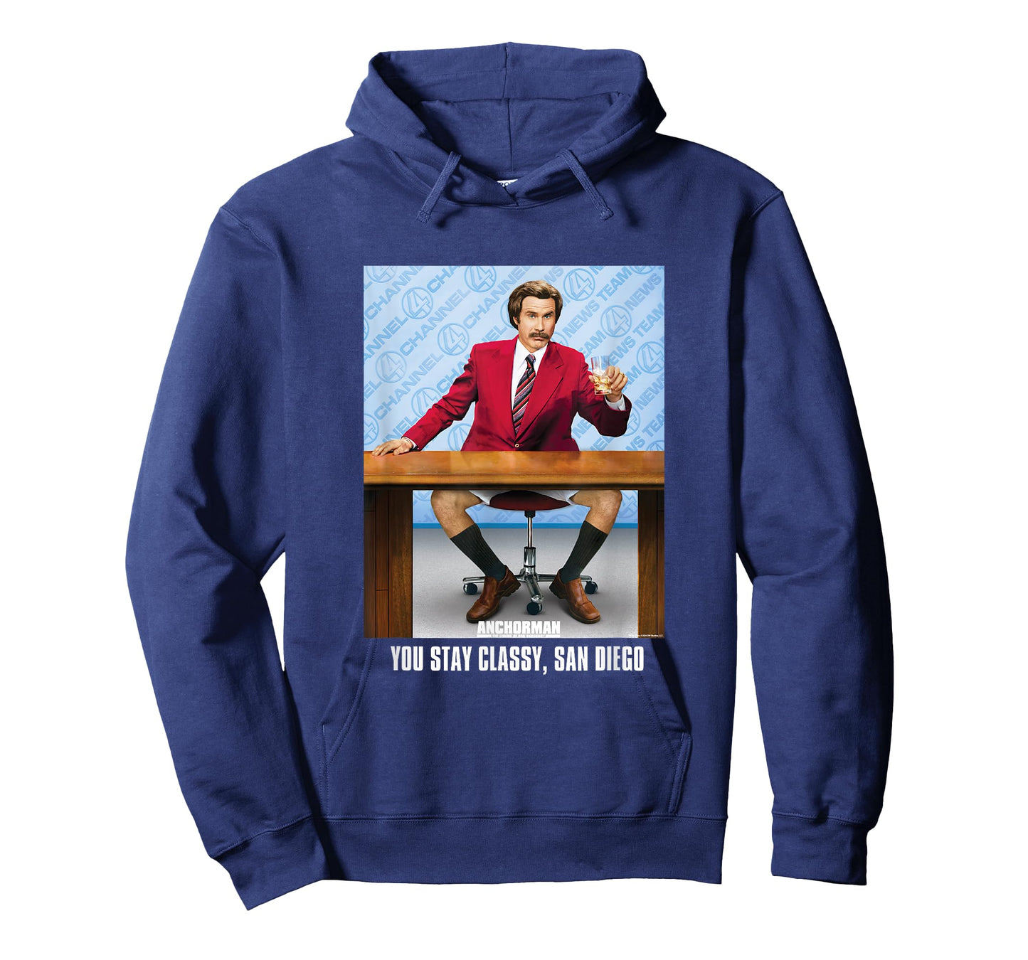 Anchorman You Stay Classy, San Diego Ron Burgundy Portrait T-Shirt