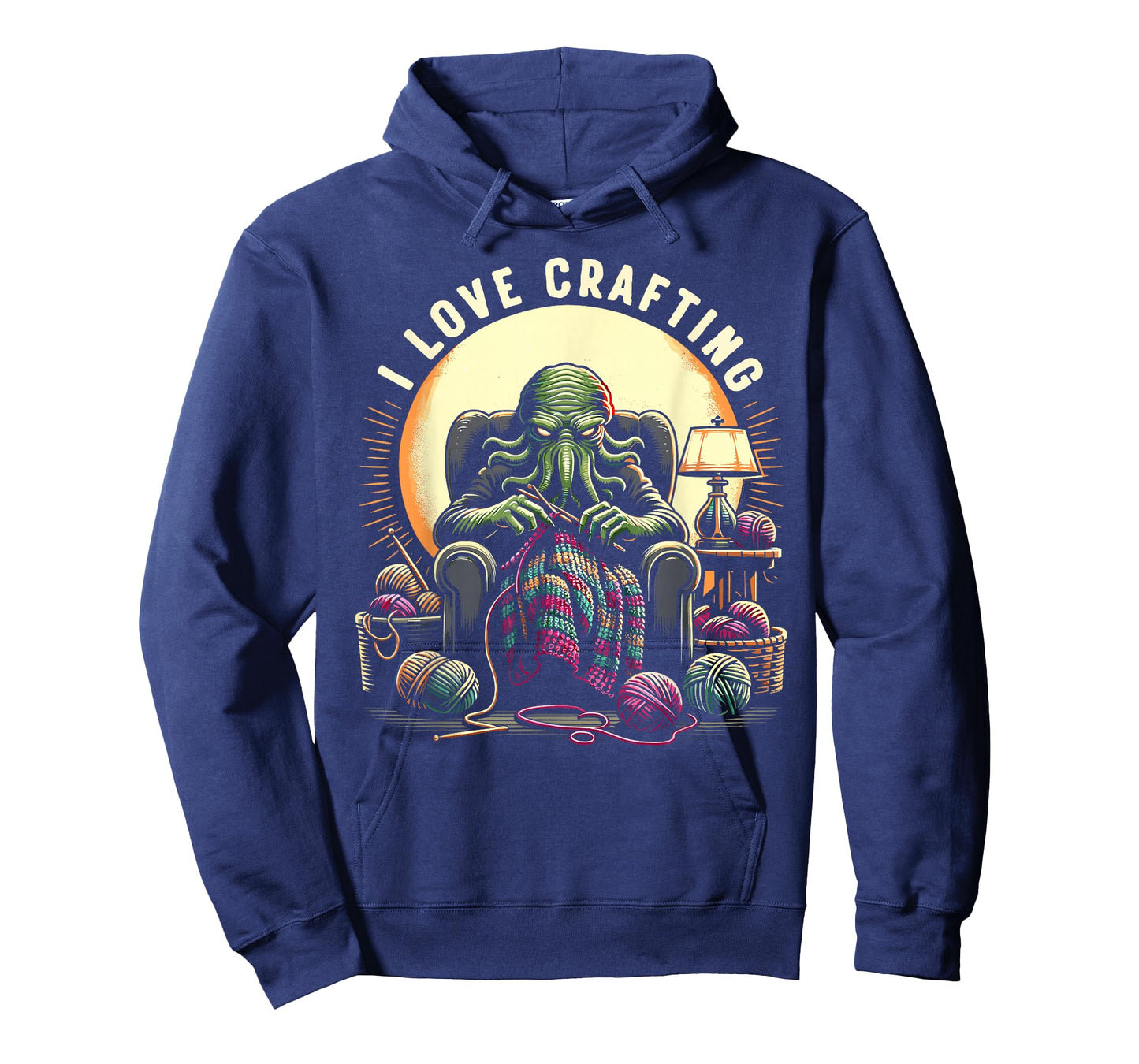 Crochet Cthulhu I Love Crafting, Funny Cosmic Horror T-Shirt