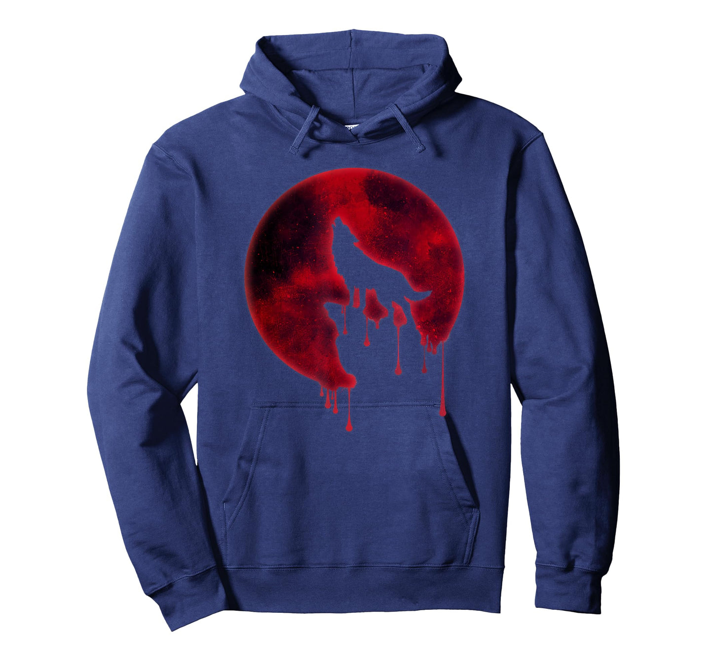 Full Moon T-Shirt Howling Wolf Galaxy Blood Moon Eclipse Tee