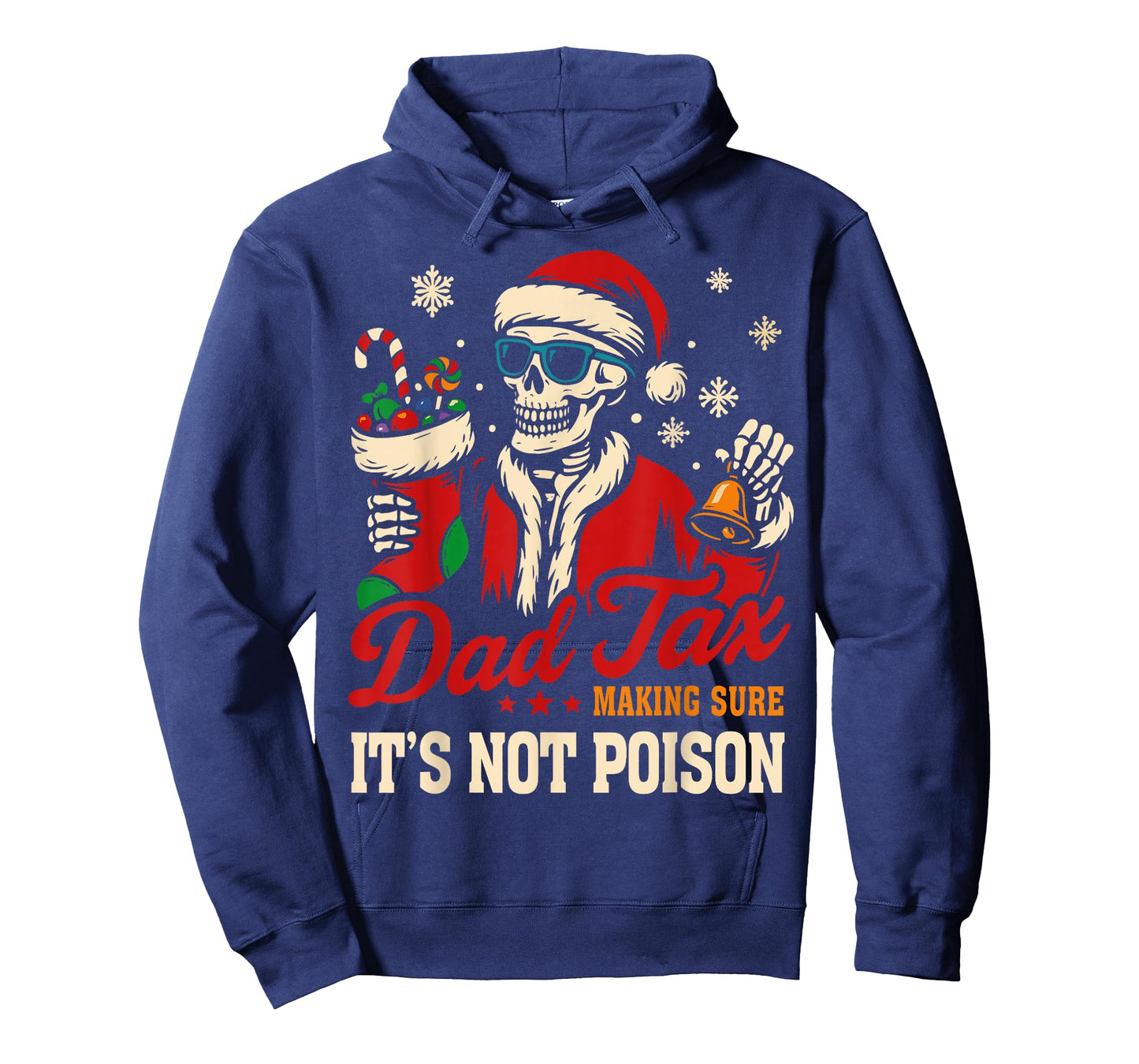 Christmas Dad Tax, Funny Santa Skeleton Papa T-Shirt