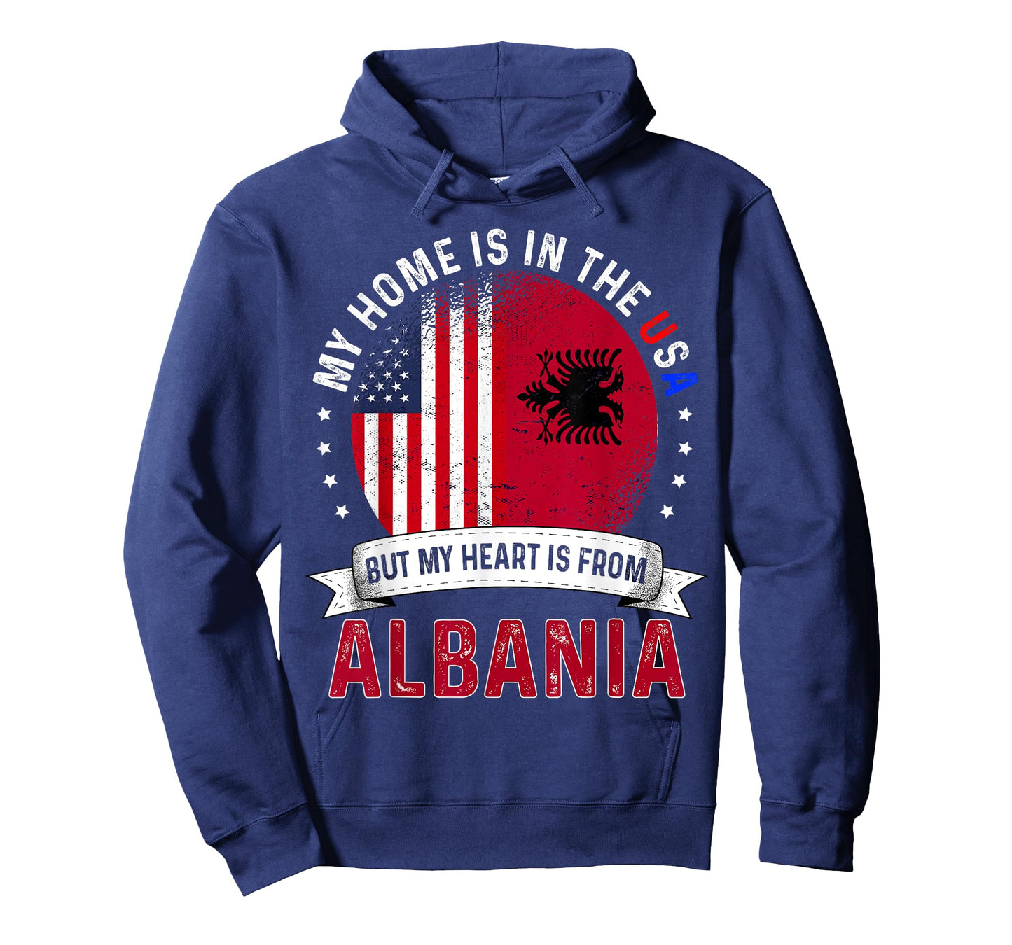 Albanian American Patriot Heart is from Albania Flag T-Shirt