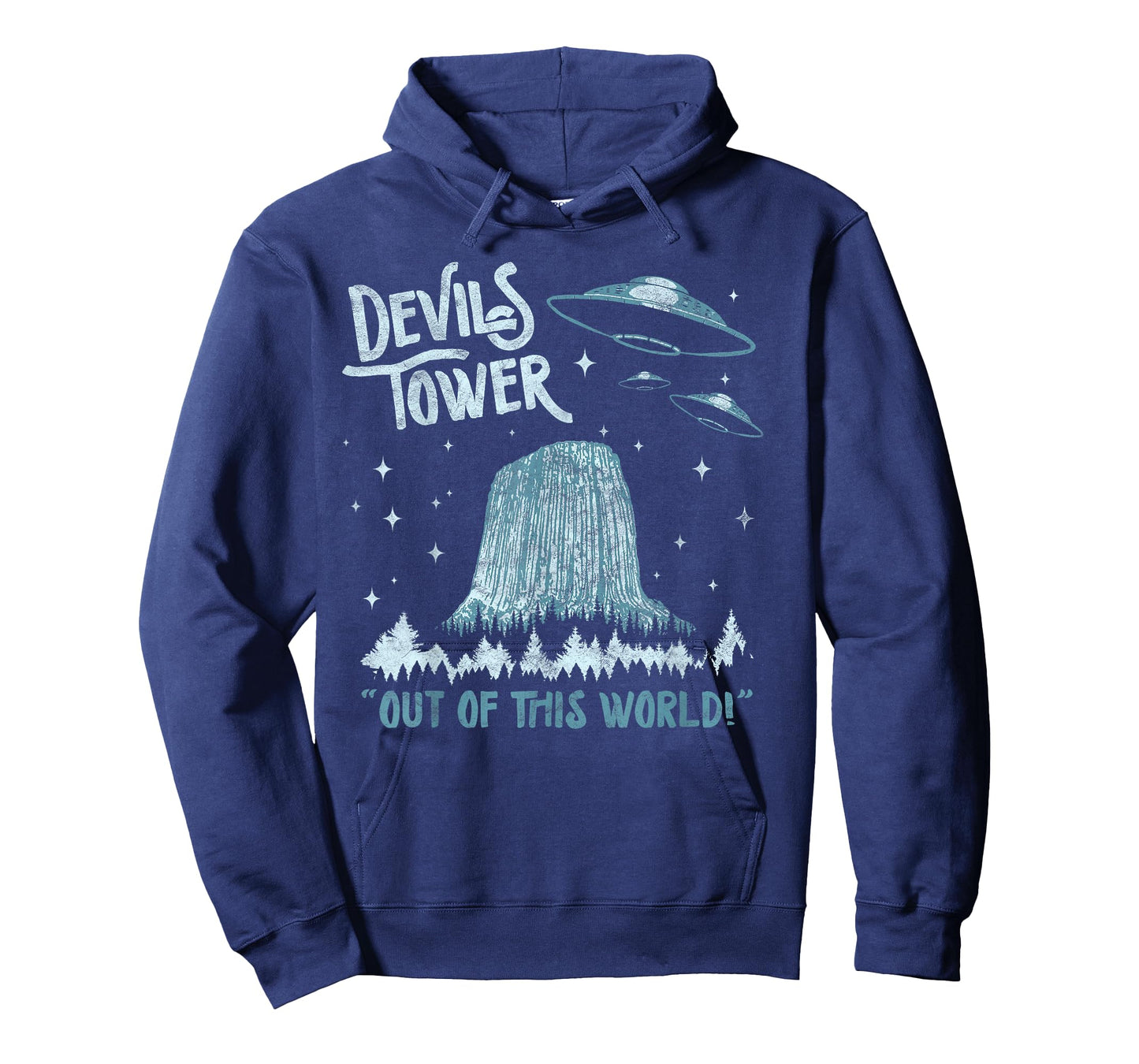Devils Tower National Monument Out of This World! Funny UFO T-Shirt