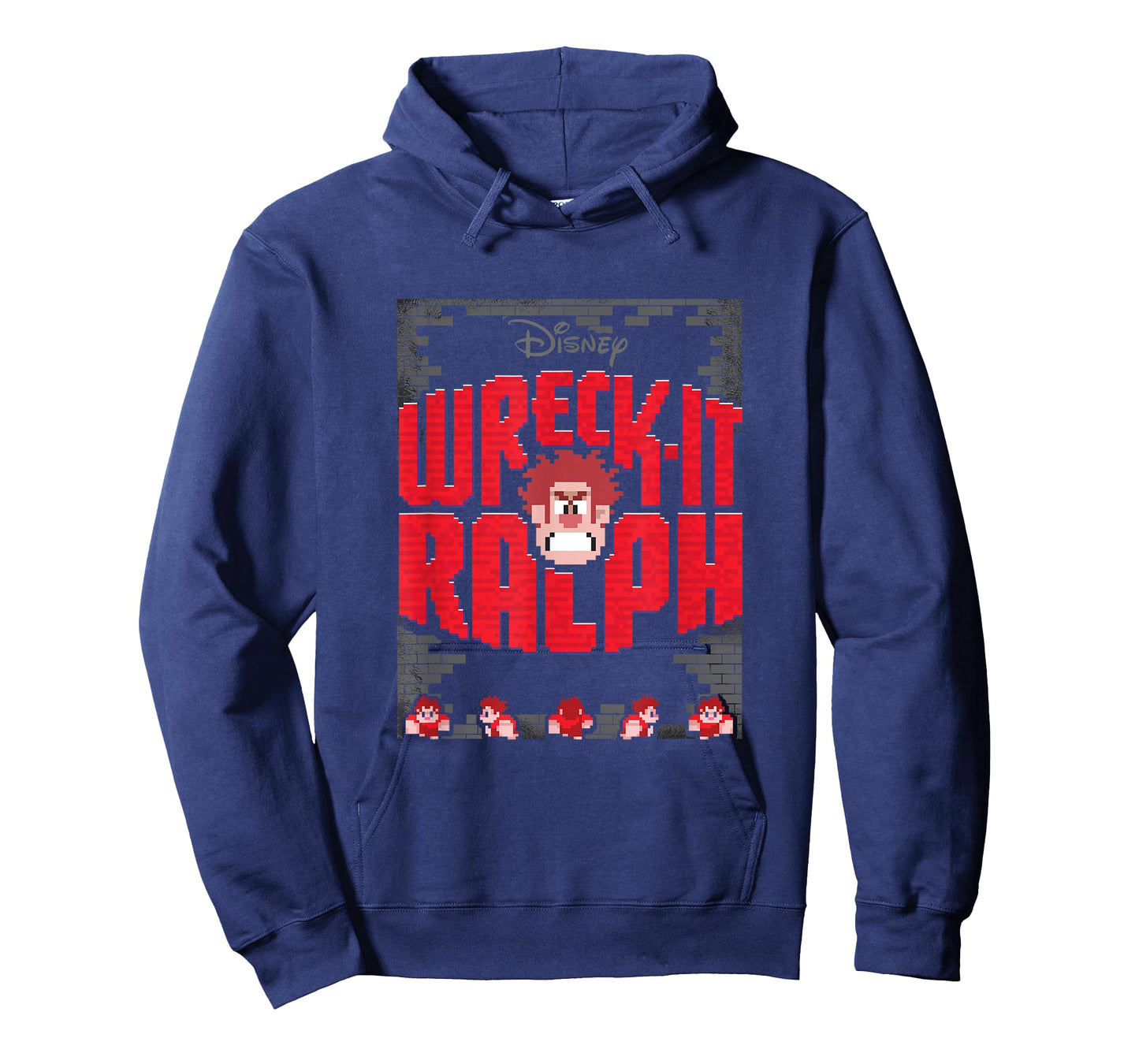 Disney Wreck-It Ralph Wrecked Brick Wall Video Game Sprites T-Shirt