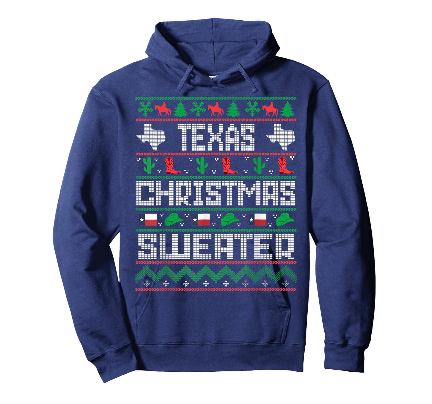 Texas Christmas Sweater Tacky Ugly Cowboy Texas Sweater T-Shirt
