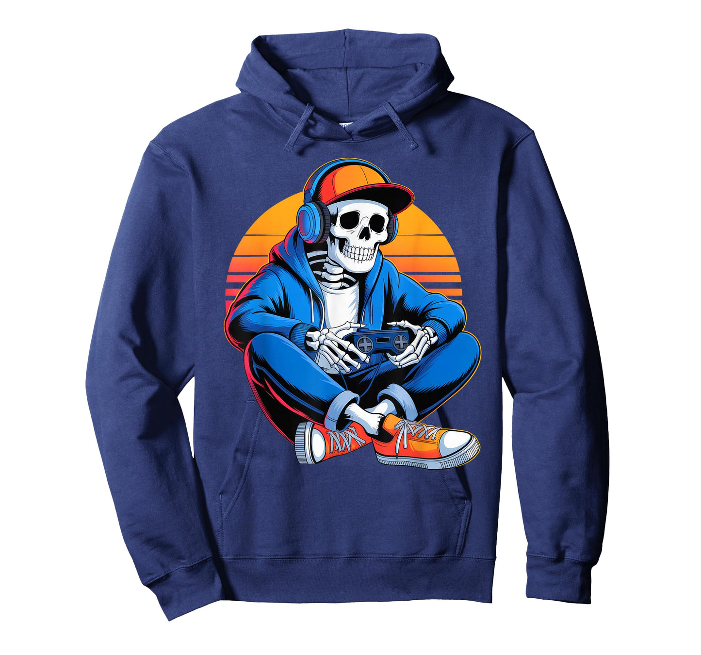 Funny Halloween Boys Men Kids Skeleton Video Gaming Gamer T-Shirt
