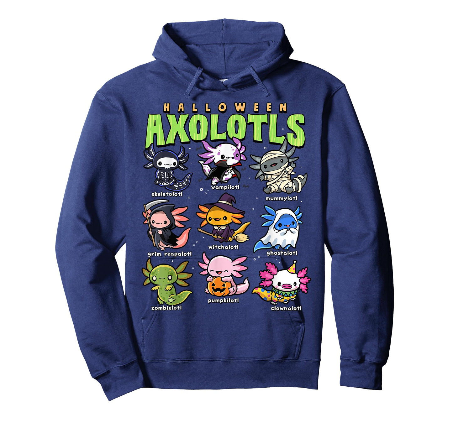 Axolotl Halloween Shirt Creepy Axolotls Trick or Treat Alotl T-Shirt
