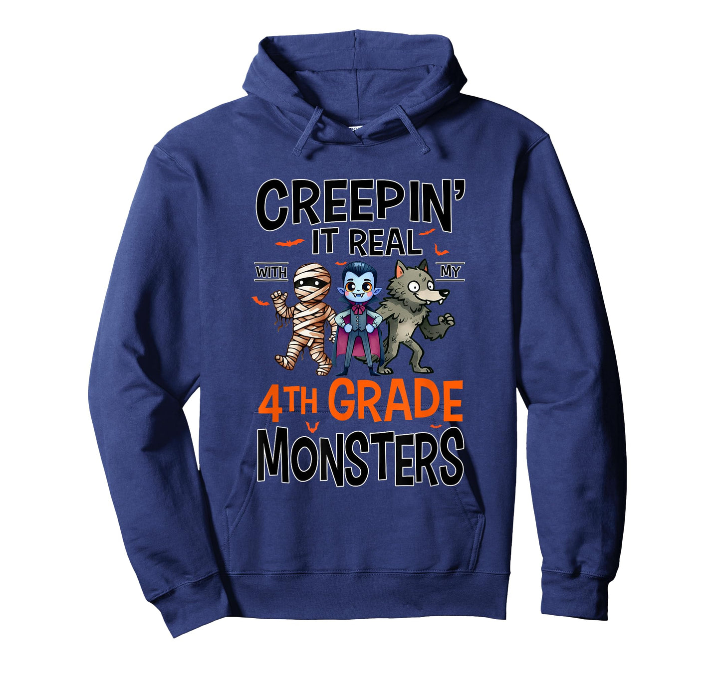 Halloween Teacher Creepin It Real With My 4th Grade Monsters T-Shirt