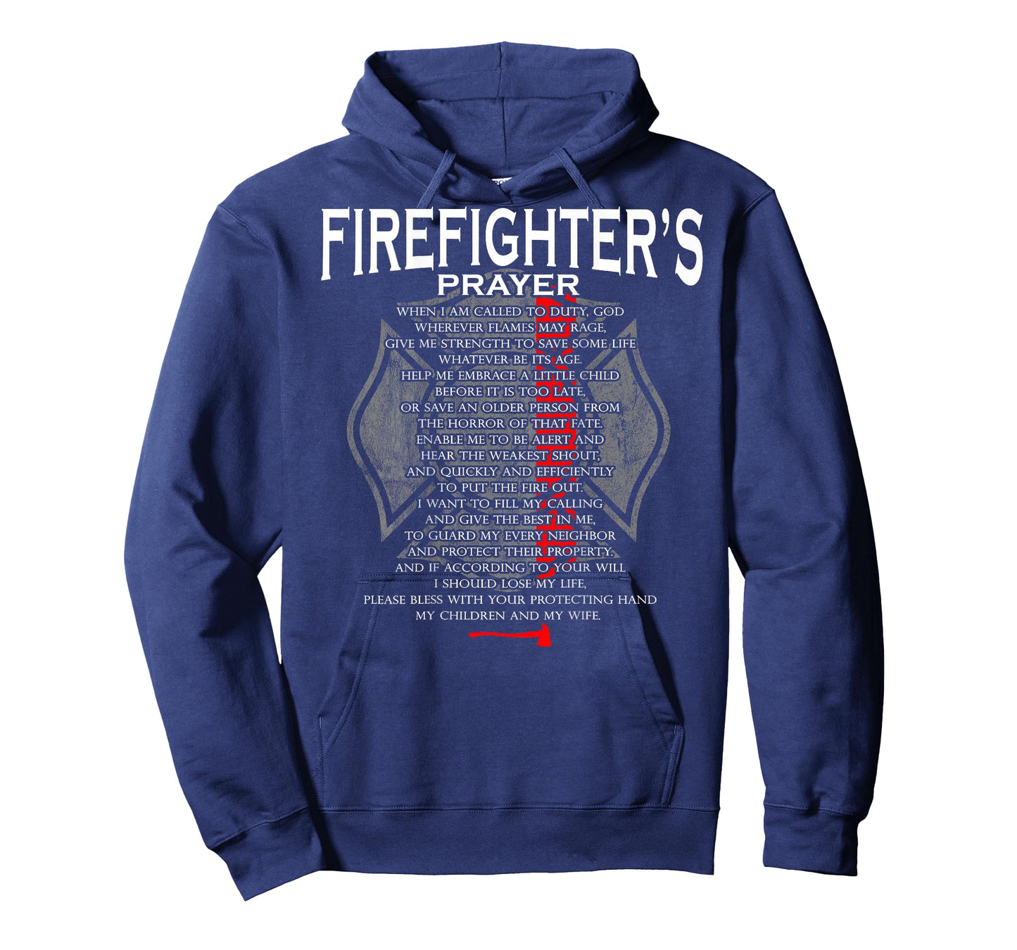 Firefighter's Prayer Thin Red Line T-Shirt T-Shirt