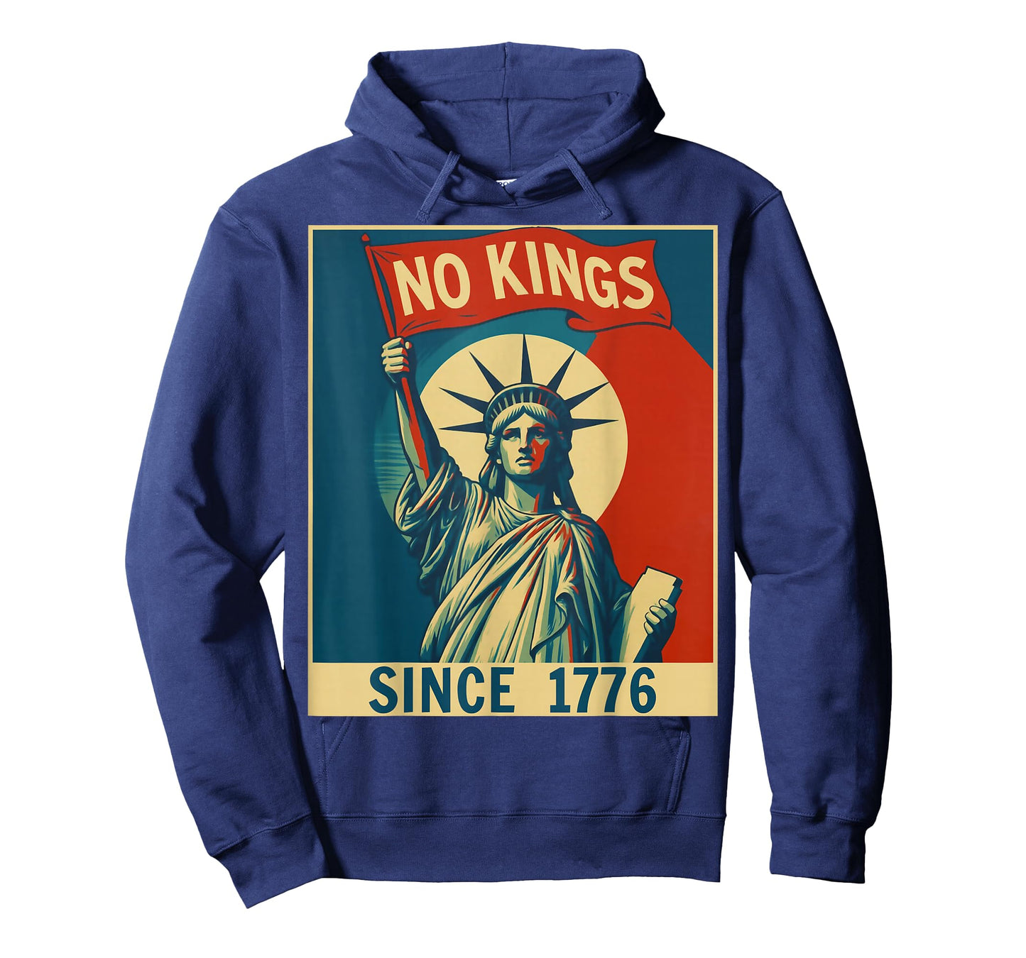 No Kings In America Since 1776 Statue Of Liberty Vintage T-Shirt