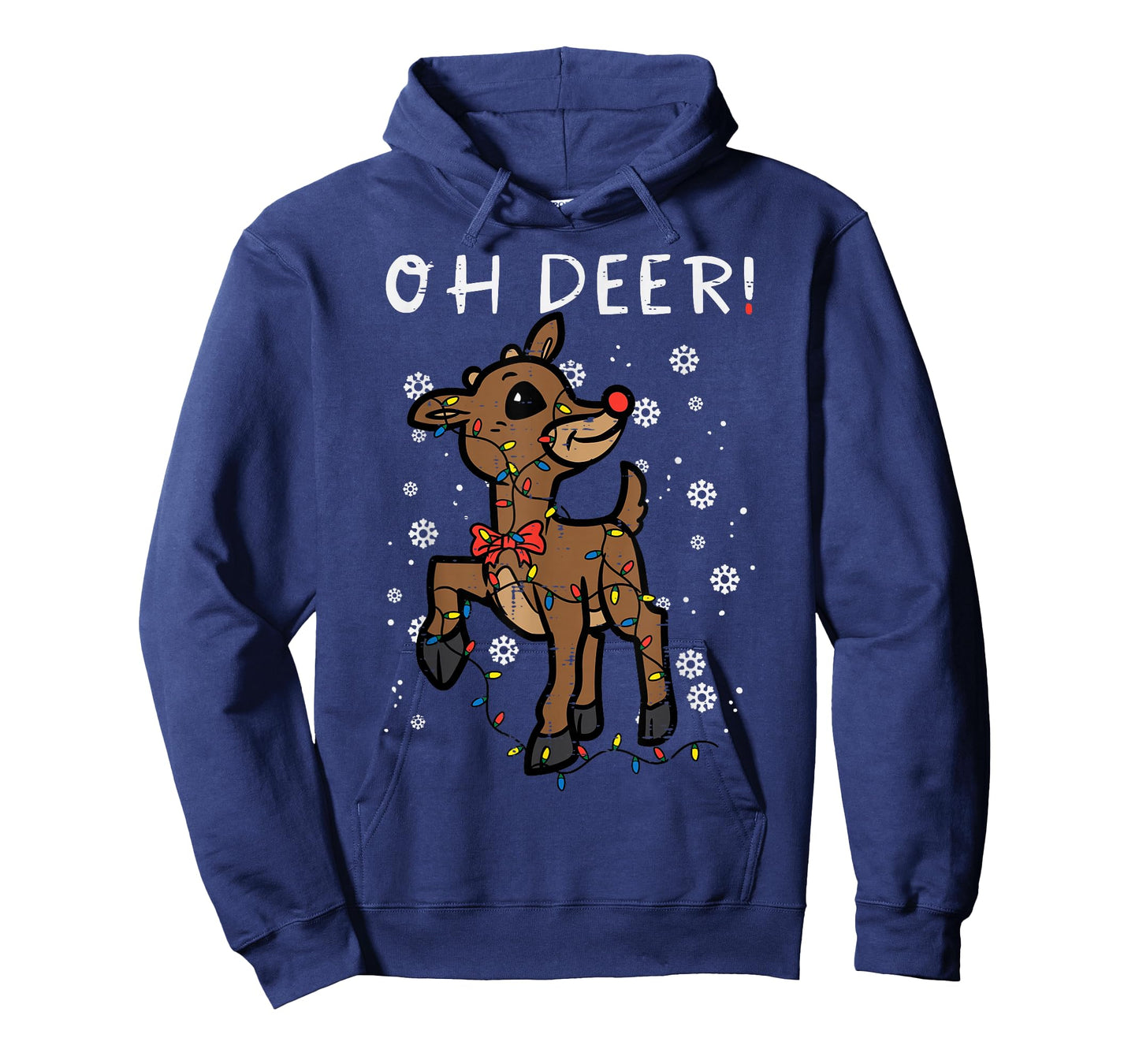 Christmas Reindeer Oh Deer Cute Xmas Boys Girls Kids Women T-Shirt