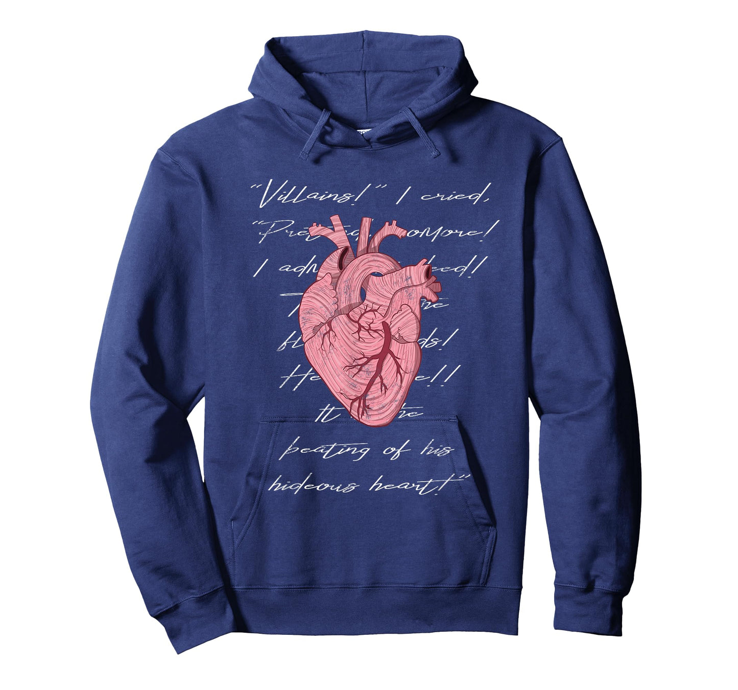 Poe The Beating Tell Tale Hideous Heart Creepy Morbid Design T-Shirt