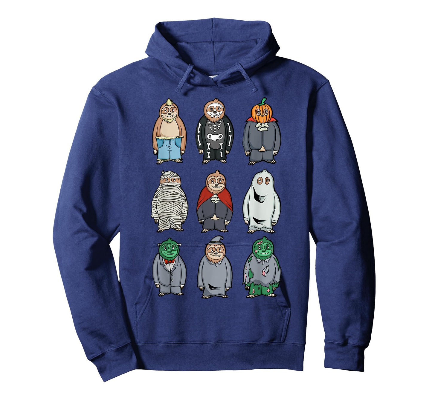 Sloth Halloween as Ghost Mummy Zombie Sloth Kids Boys T-Shirt