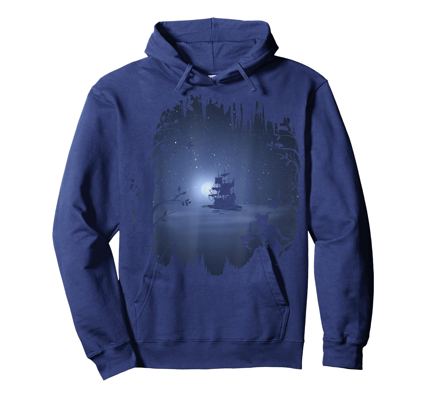 Disney Peter Pan Moonlit Pirate Ship Silhouette T-Shirt T-Shirt Small