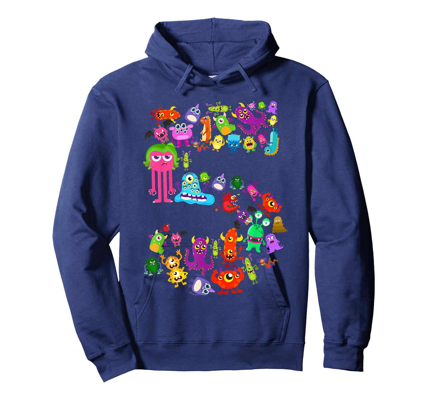 5th Birthday Party Monster Themed Number 5 Little Monster T-Shirt