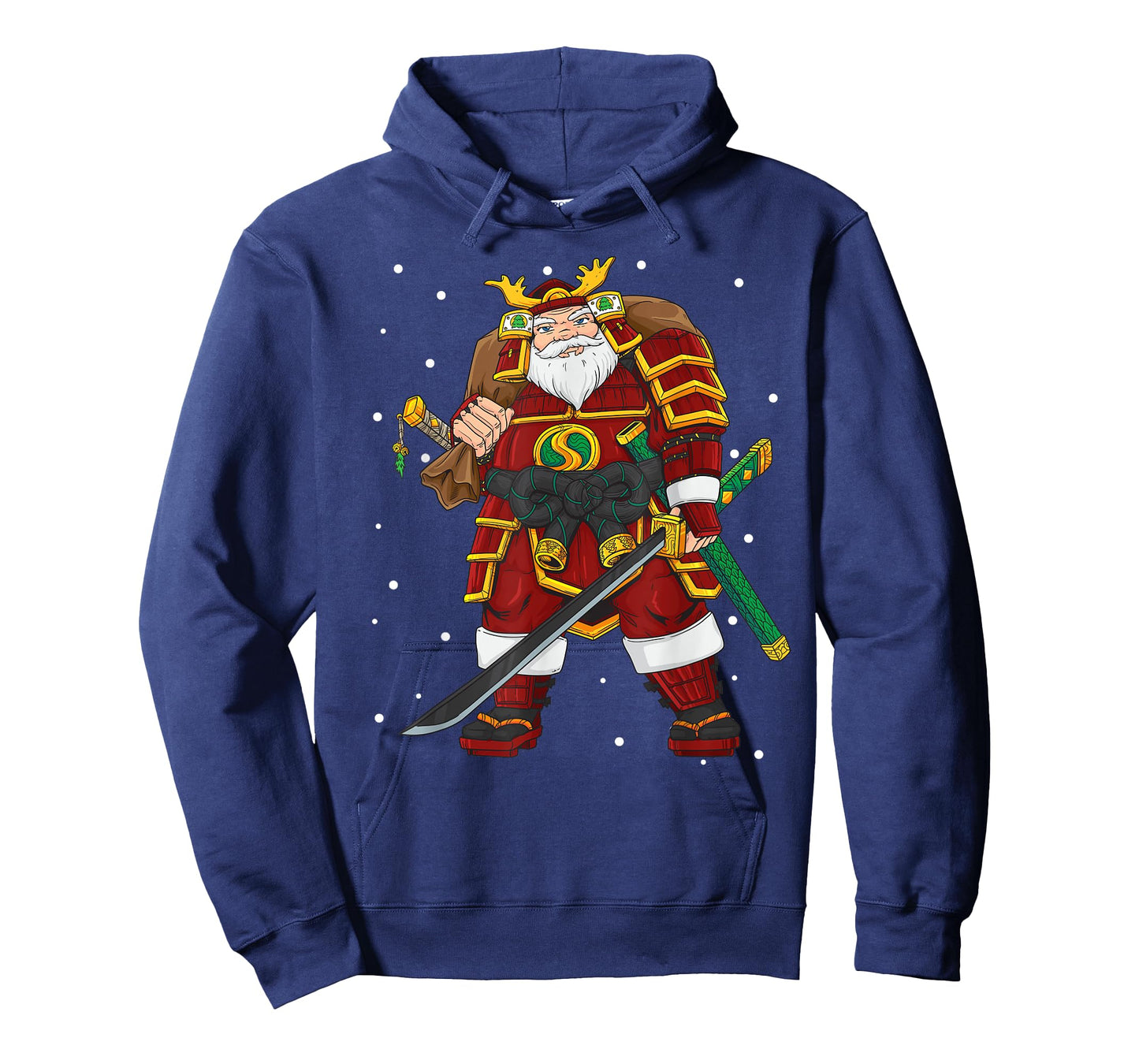 Funny Japanese Samurai Santa Claus Christmas T-Shirt