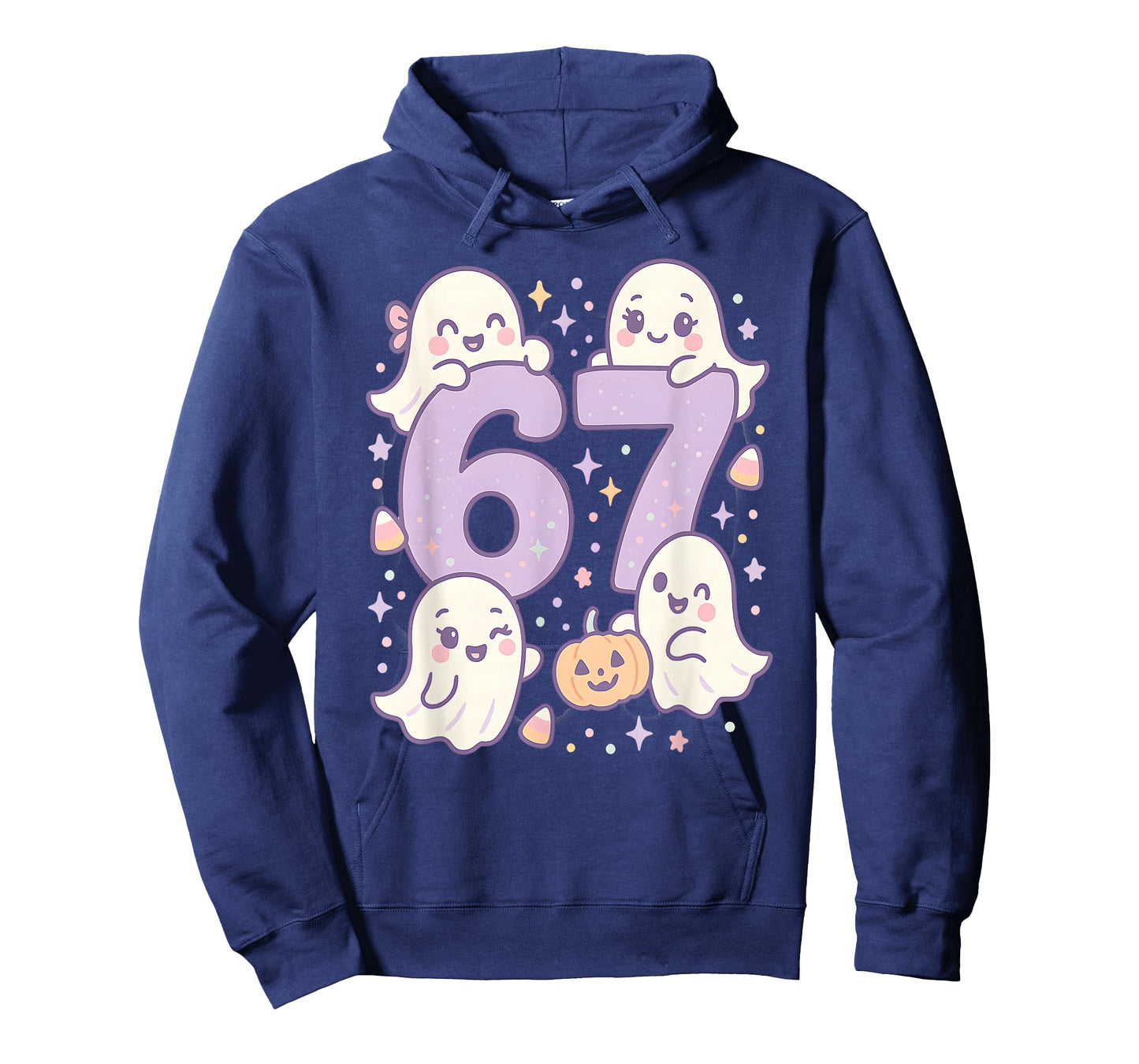 67 Halloween Girls Ghost Six Seven 6 7 Brainrot Meme Kids T-Shirt
