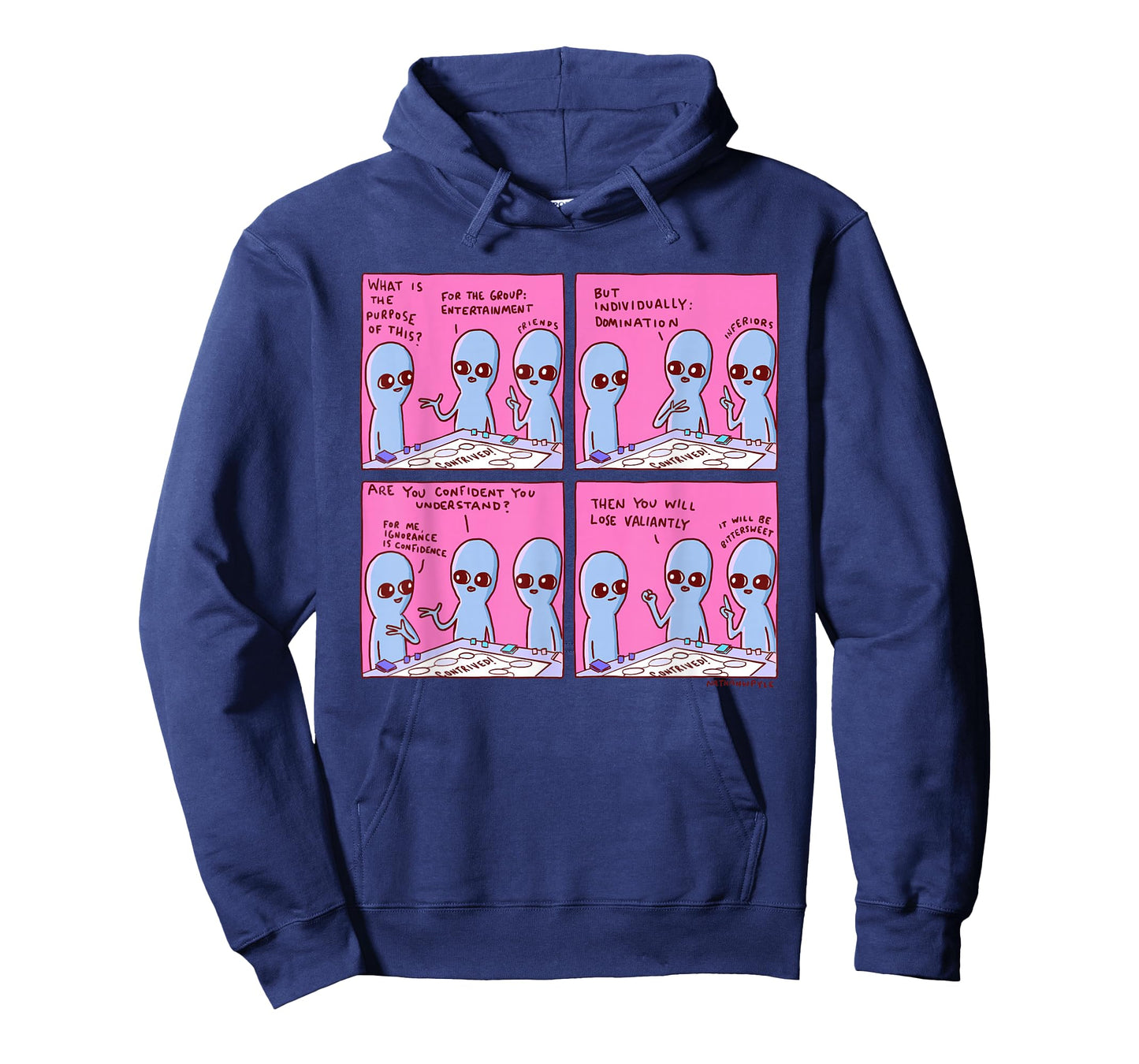 Threadless Nathan W. Pyle Strange Planet Confidence Graphic T-Shirt
