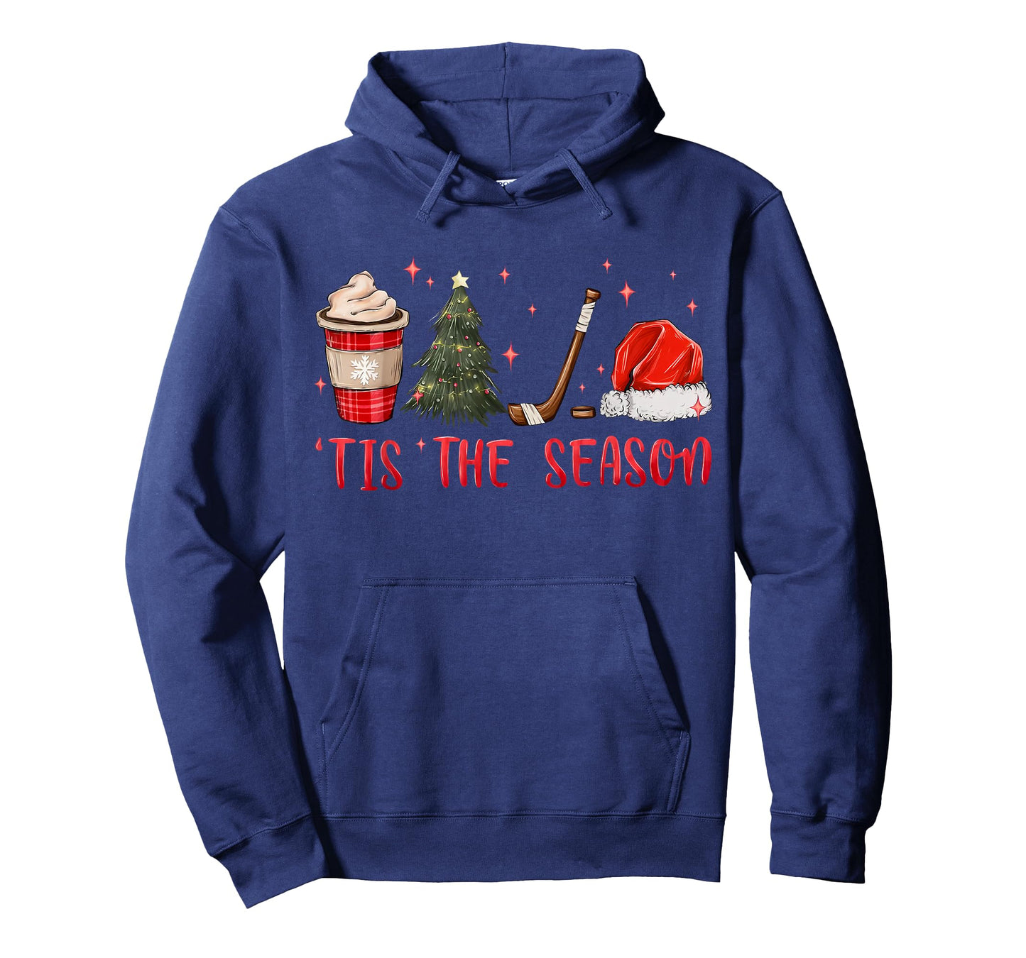 Tis The Season Hockey Coffee Xmas Tree Ice Hockey Christmas T-Shirt