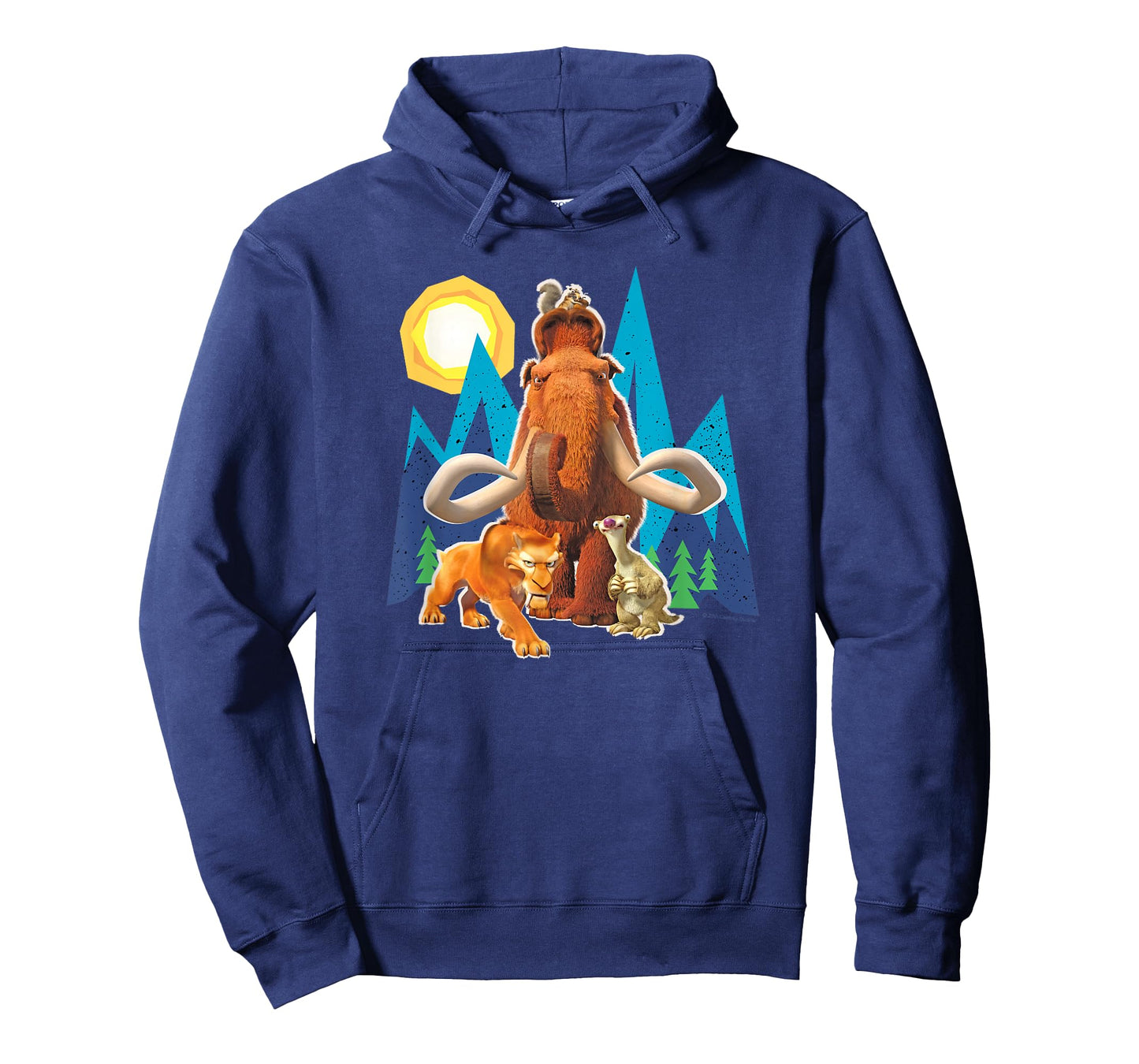 Ice Age Manfred Diego Sid and Scrat Cutout Mountains T-Shirt