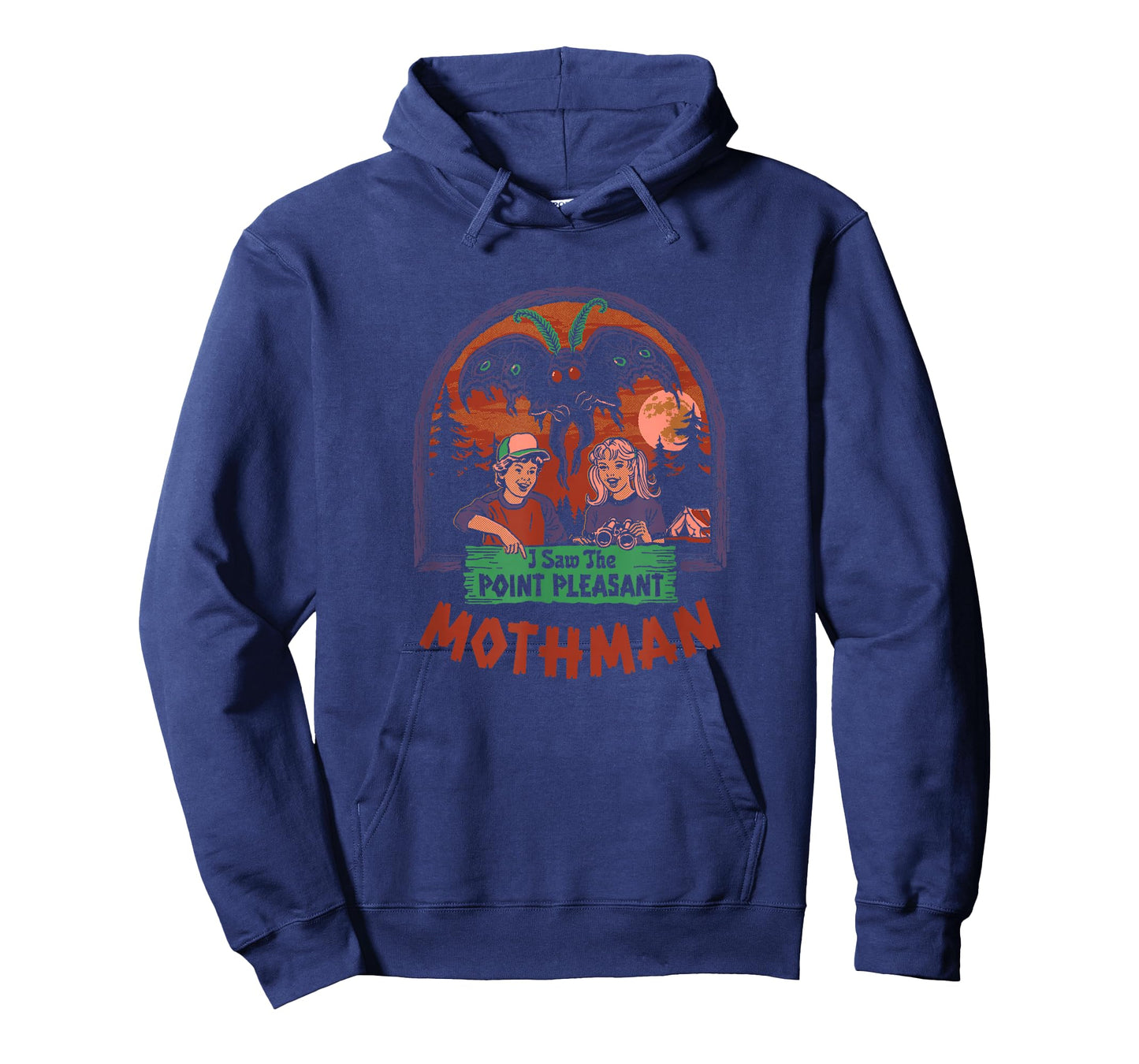 Steven Rhodes I Saw The Mothman Vintage Cryptid Dark Humor T-Shirt