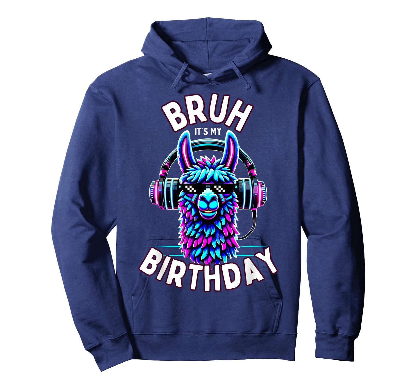 Bruh Its My Birthday Llama Boy Kids Girl Family Funny Party T-Shirt