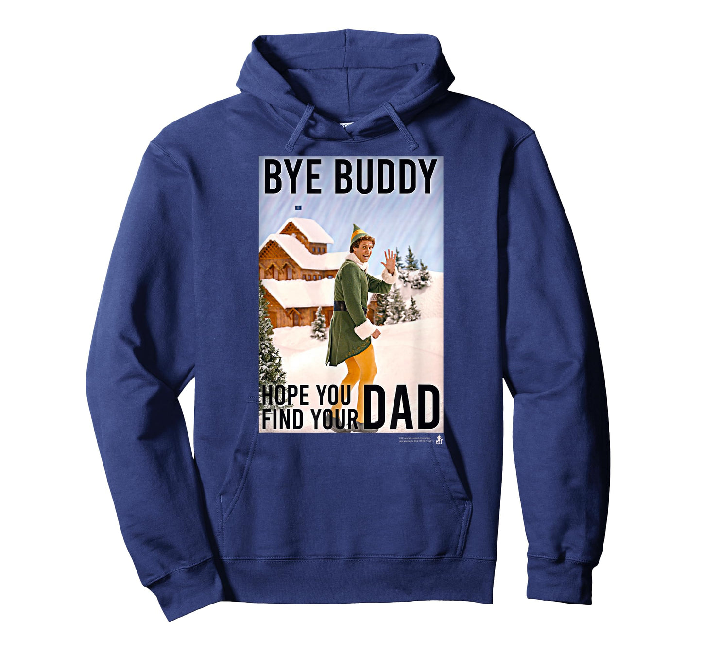Elf Bye Buddy Heading Home for the Holidays Funny Christmas T-Shirt