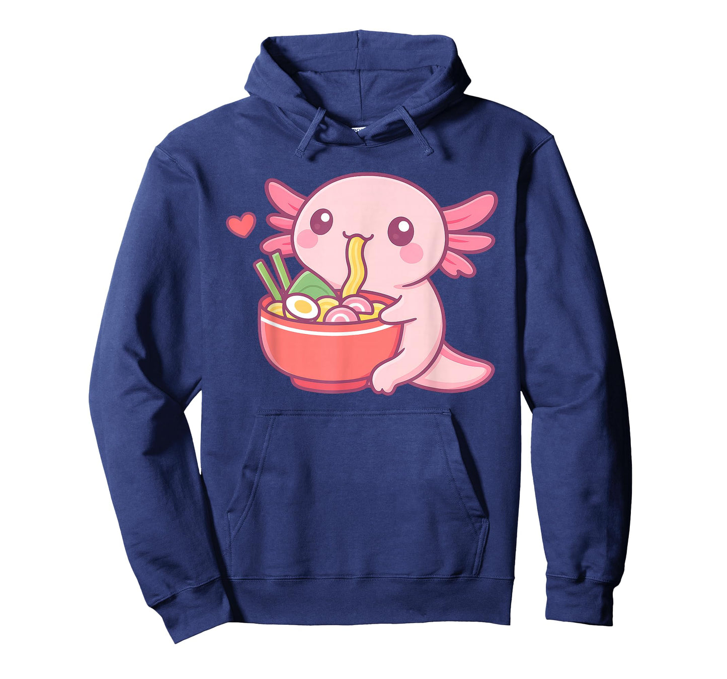 Cute Axolotl Eating Ramen Kawaii Food Lover T-Shirt