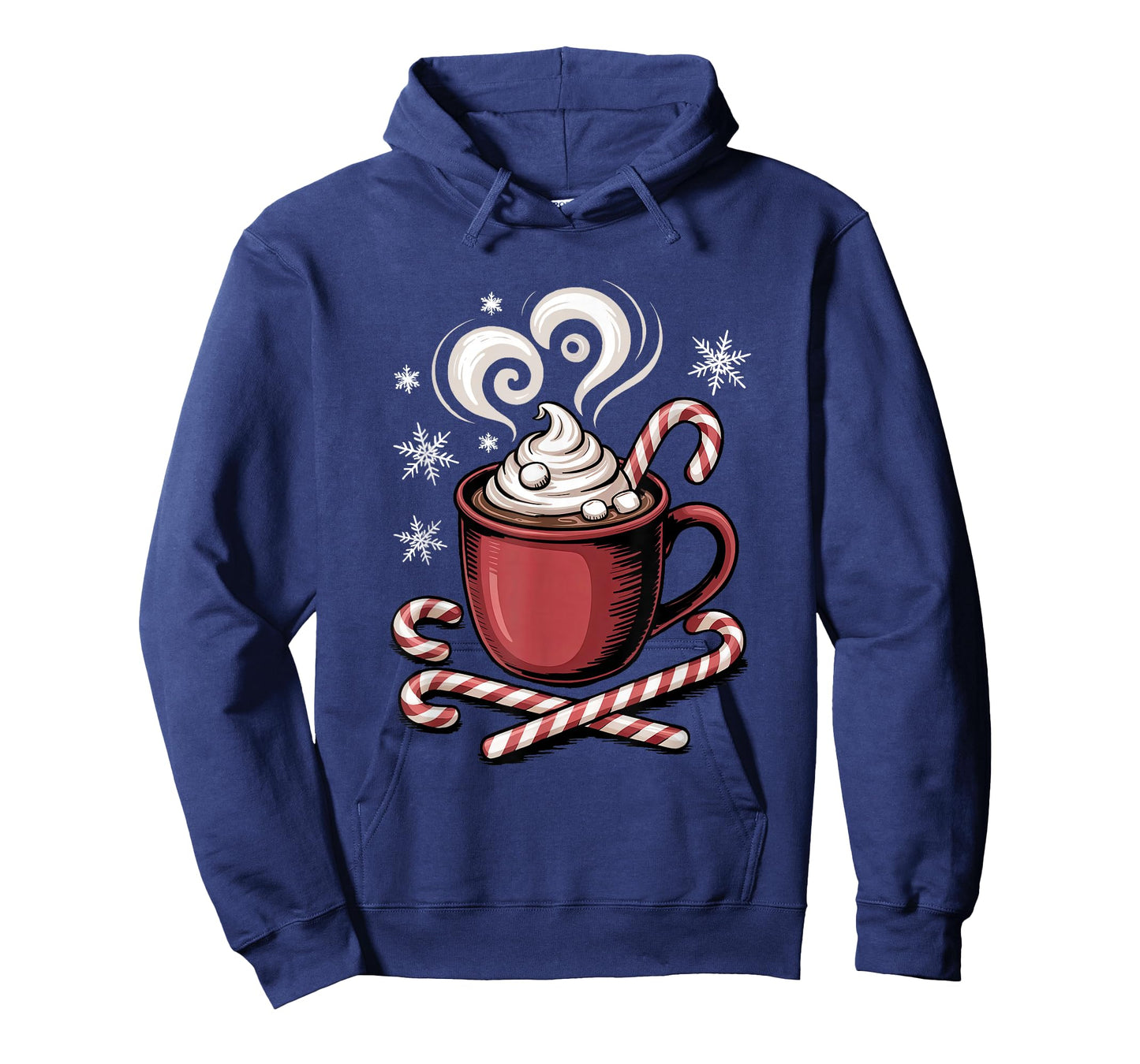 Hot Cocoa Cozy Christmas Candy Cane Lover Hot Chocolate T-Shirt