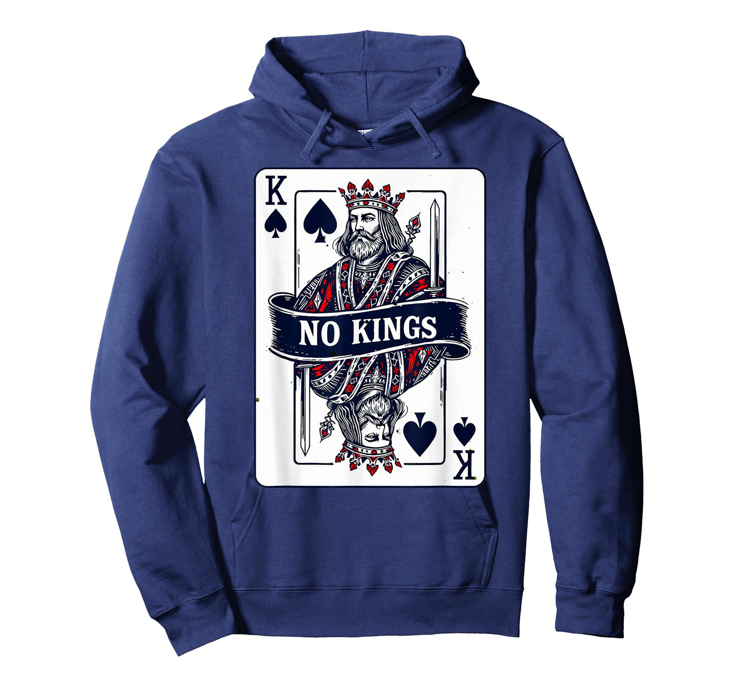 No Kings Playing Card Design Statement T-Shirt