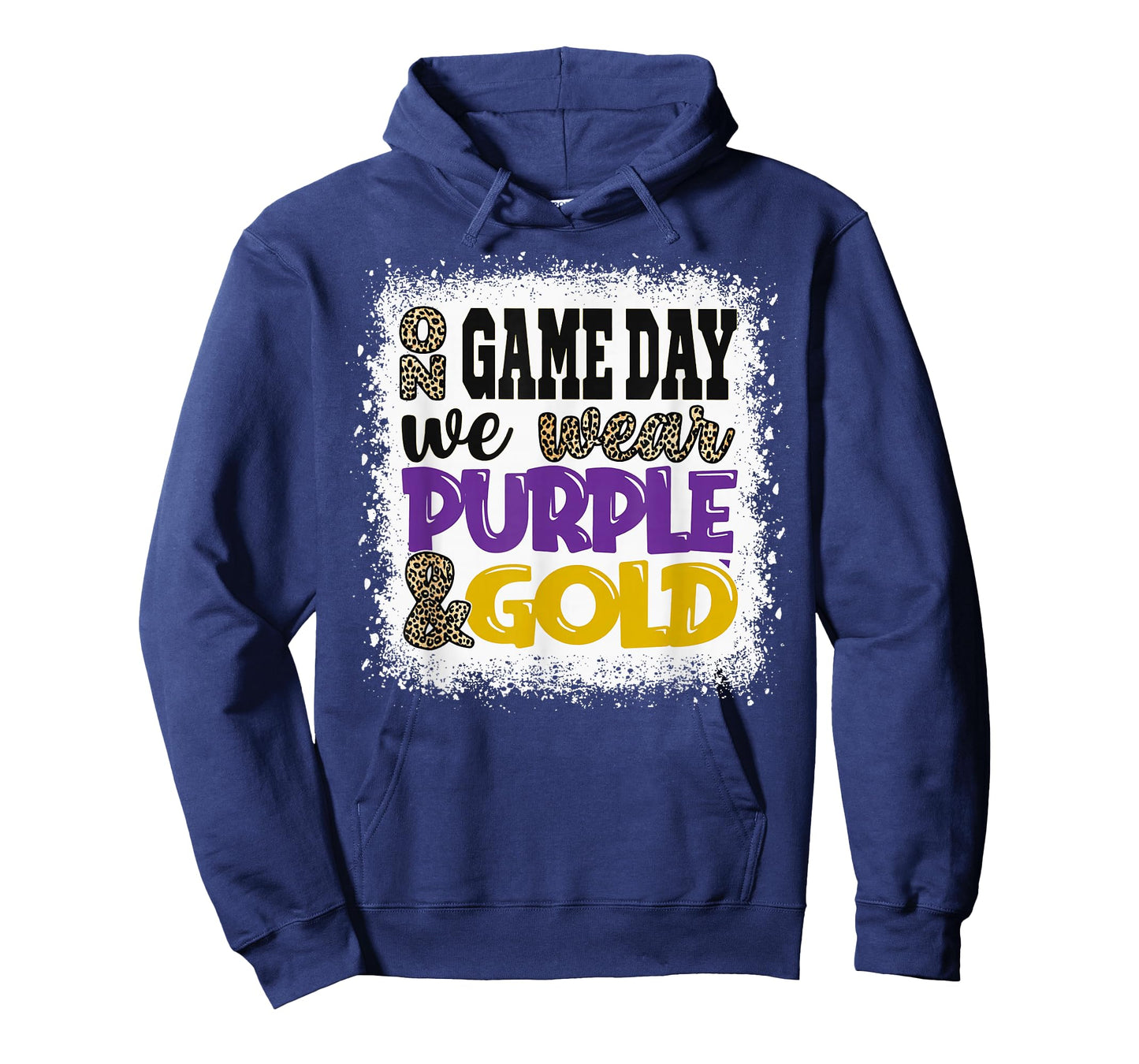 On Gameday Football We Wear Purple and Gold Game Day T-Shirt