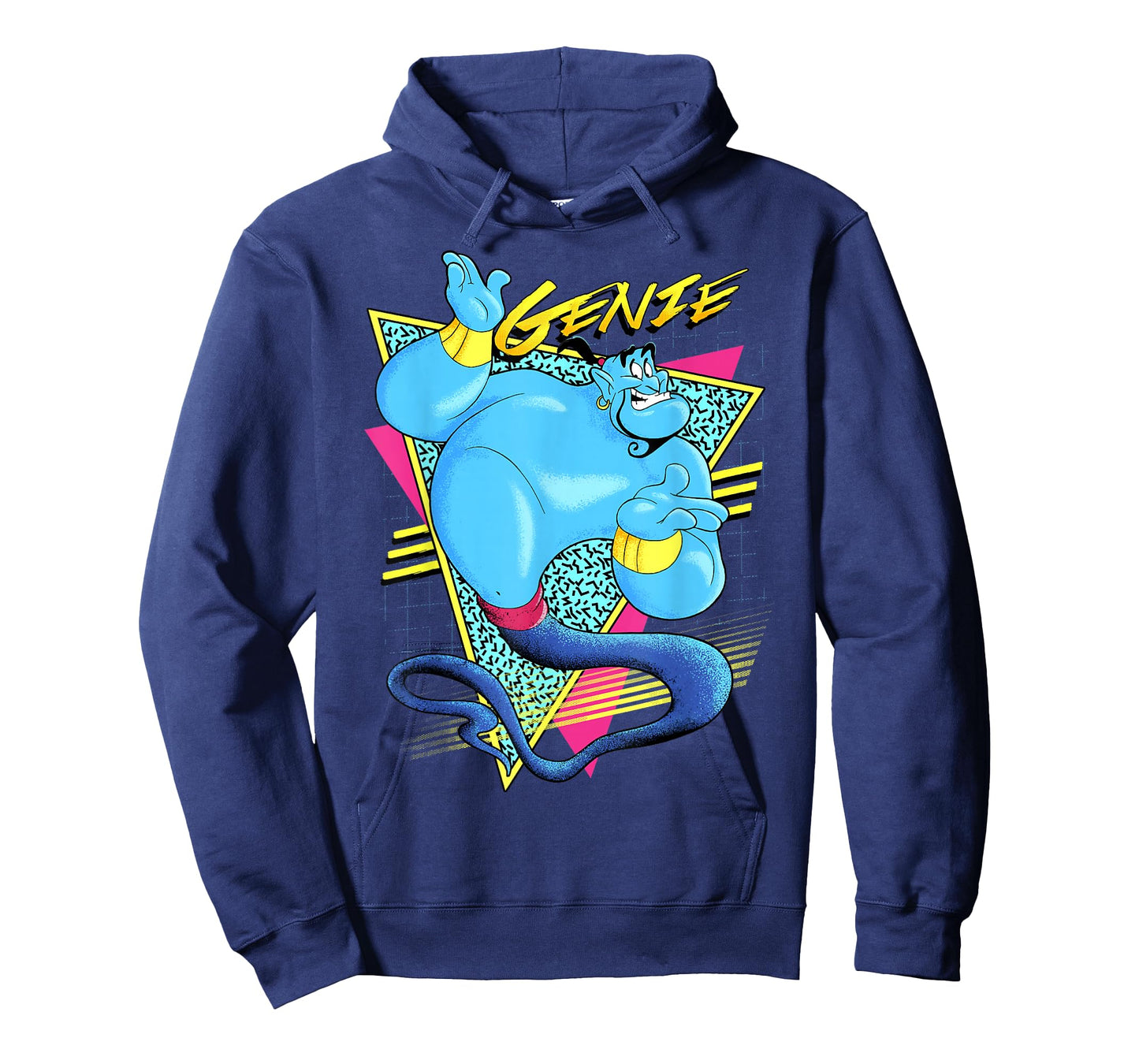 Disney Aladdin Genie Retro Abstract Portrait Logo T-Shirt Small
