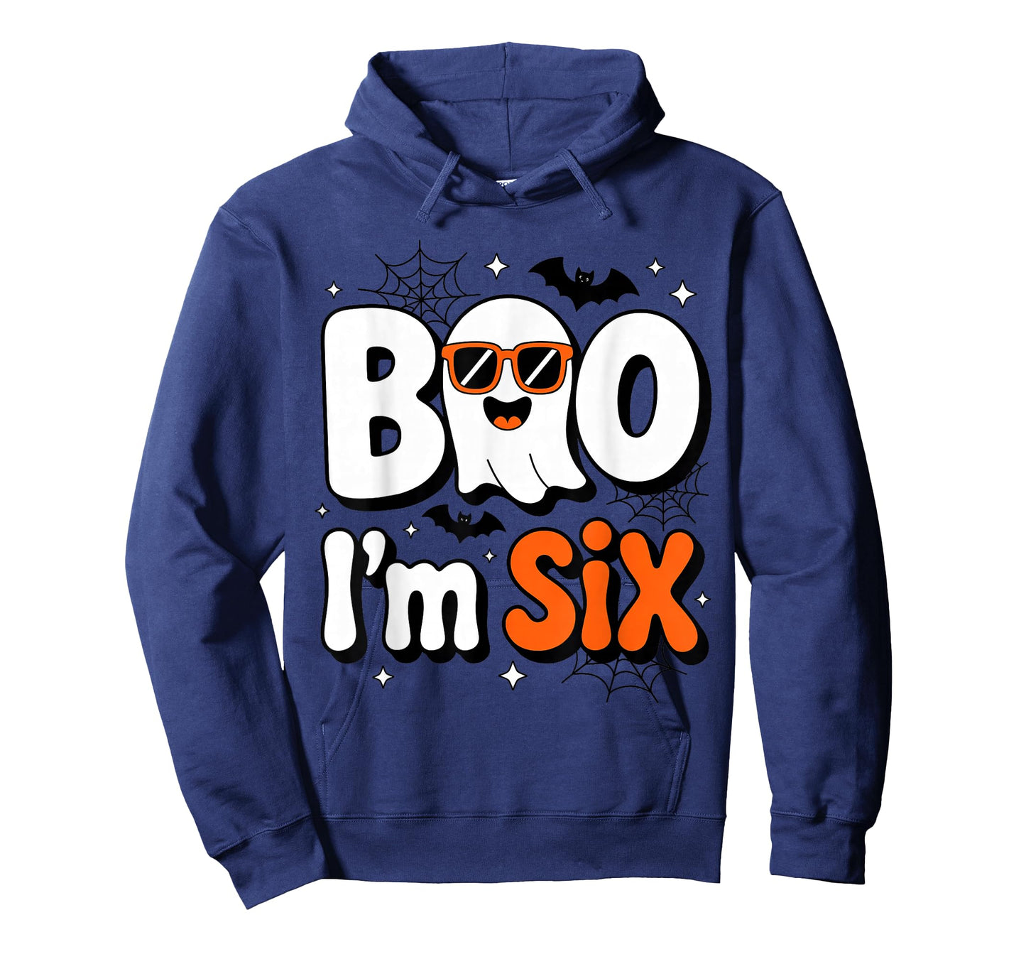 Boo I'm Six Funny Ghost Halloween 6th Birthday Toddler Kids T-Shirt