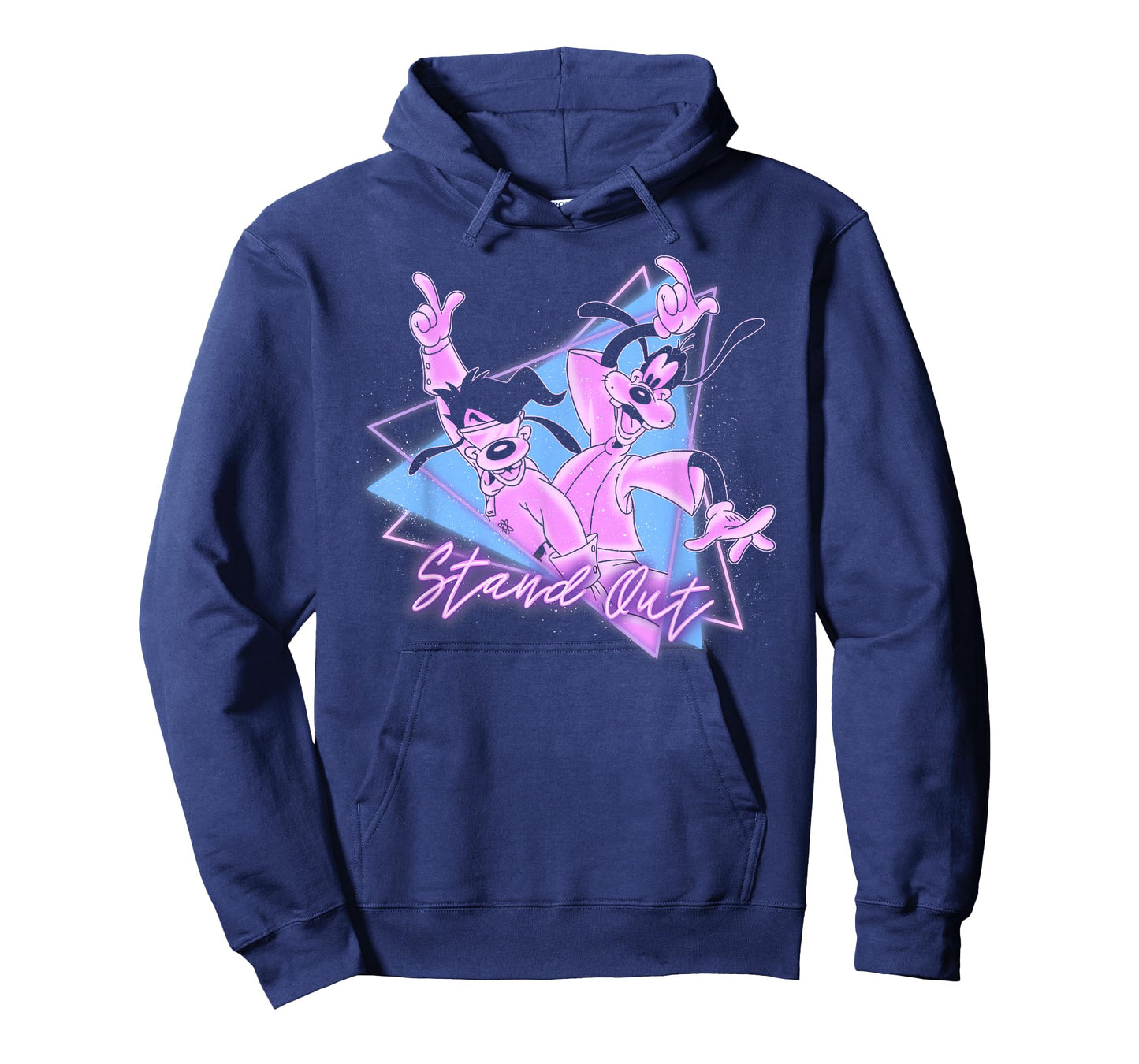 Disney Goofy and Son Retro Neon Portrait T-Shirt