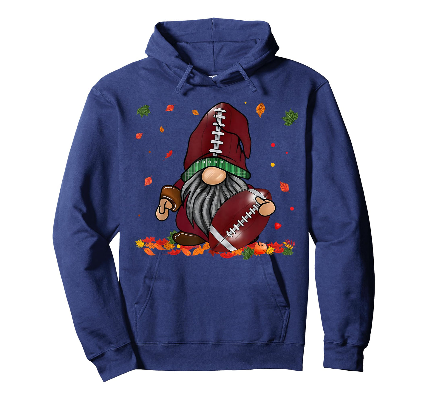 Gnome Football Season Thanksgiving Fall Leaves Autumn T-Shirt