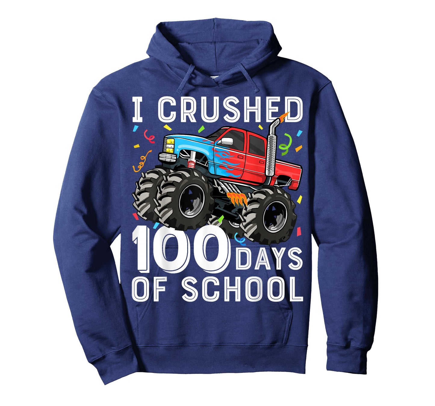 100 Days of School Monster Truck 100th Day of School Boys T-Shirt
