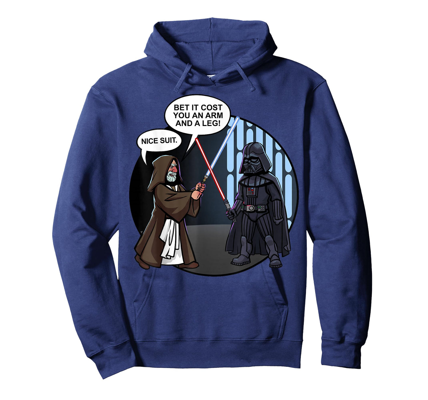 Star Wars Vader And Obi-Wan Nice Suit Text T-Shirt